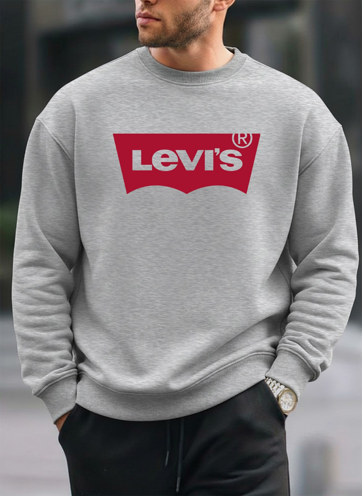 New Levi's oversized round sweatshirt