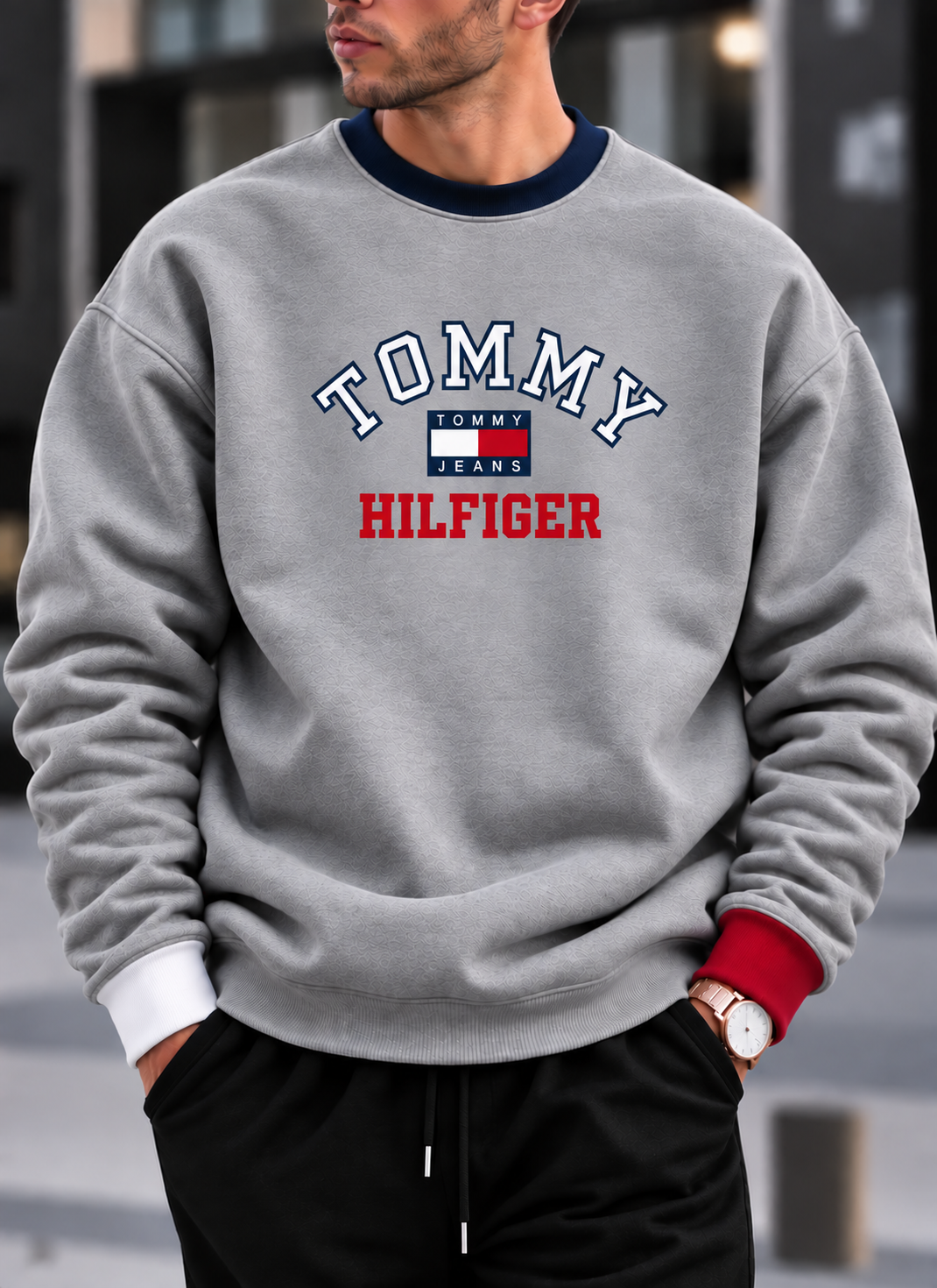 Oversized Tommy Hilfiger Ranger Round Sweatshirt
