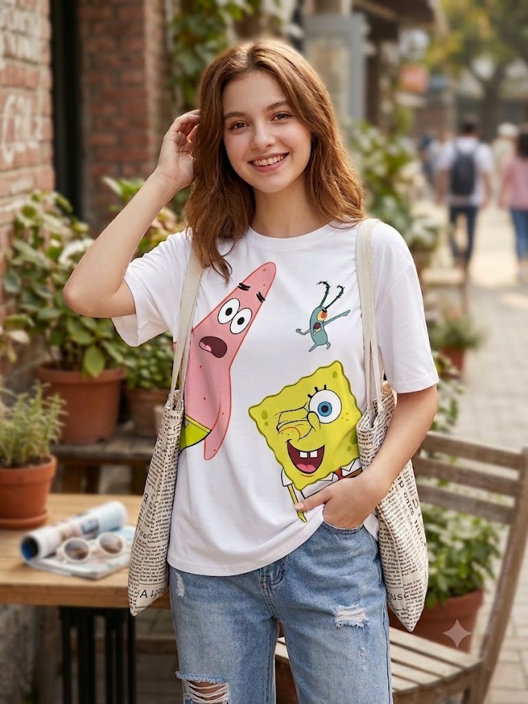 Spongebob printed Regular women T-shirt