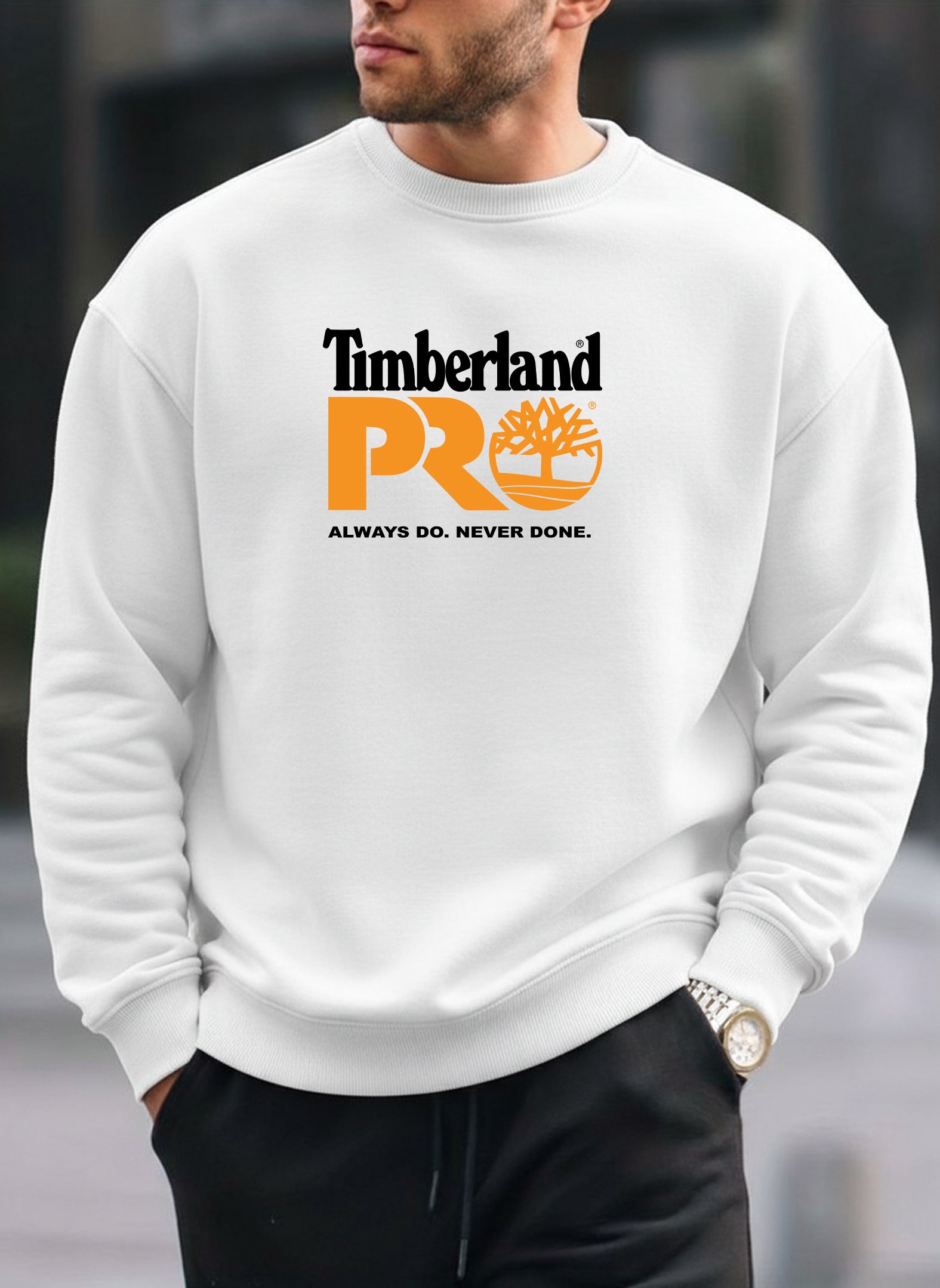 New Timberland Pro oversized round sweatshirt