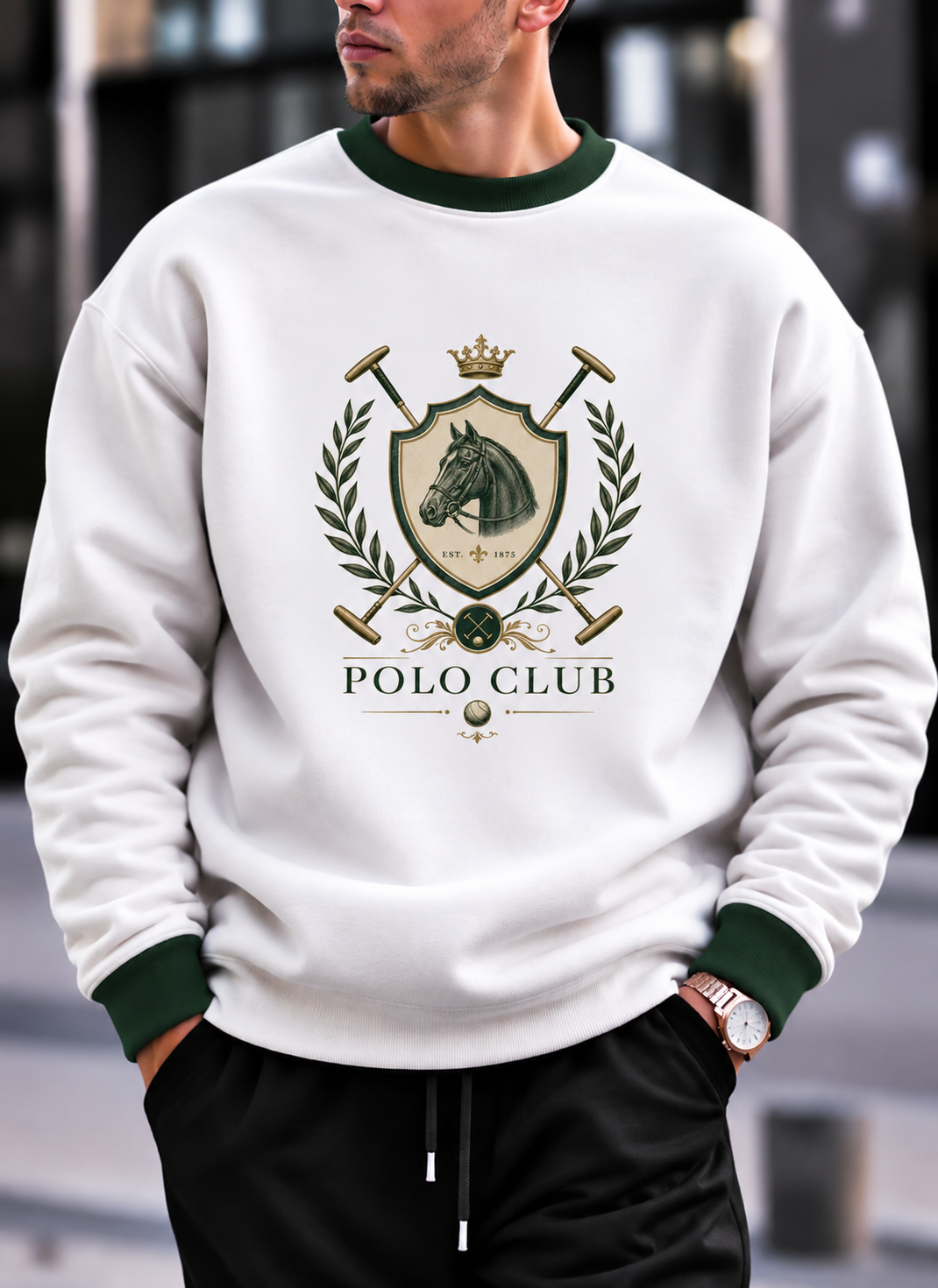Polo Club Oversized Ranger Round Sweatshirt
