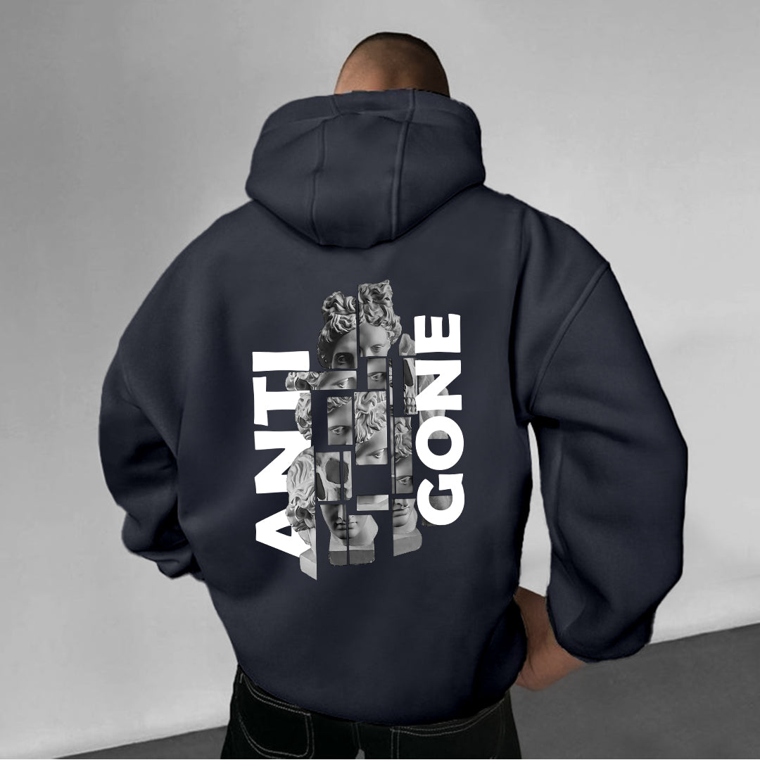 Anti Gone Printed oversized Hoodie