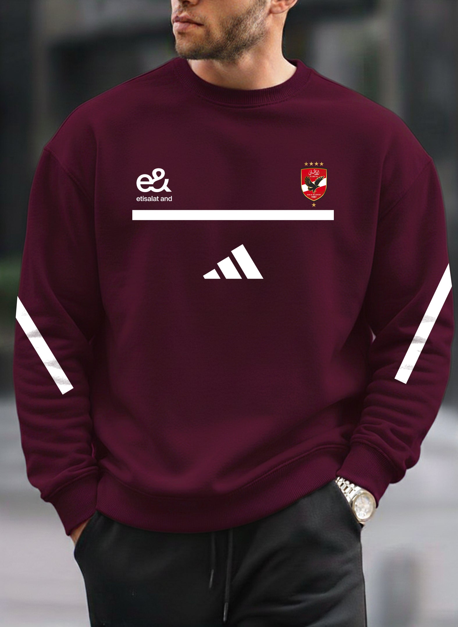 Al Ahly New round-neck oversized sweatshirt
