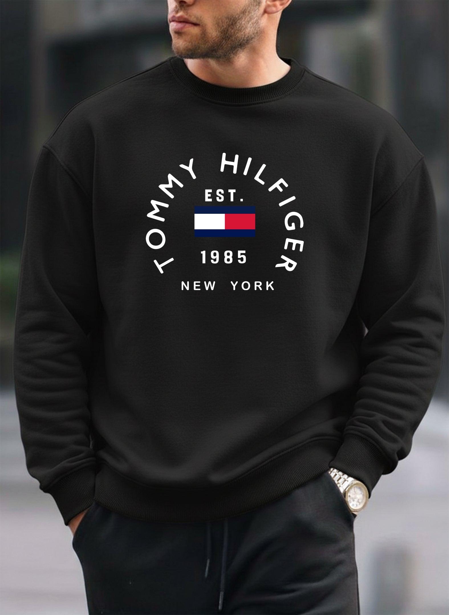 New Tommy Hilfiger oversized round sweatshirt