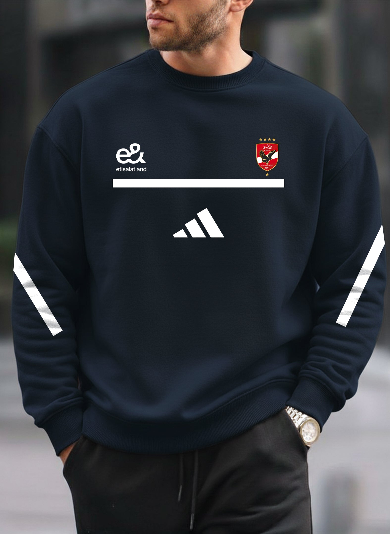 Al Ahly New round-neck oversized sweatshirt