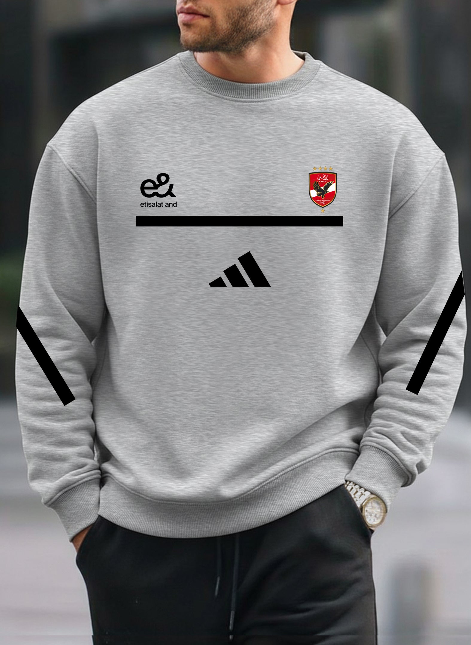Al Ahly New round-neck oversized sweatshirt