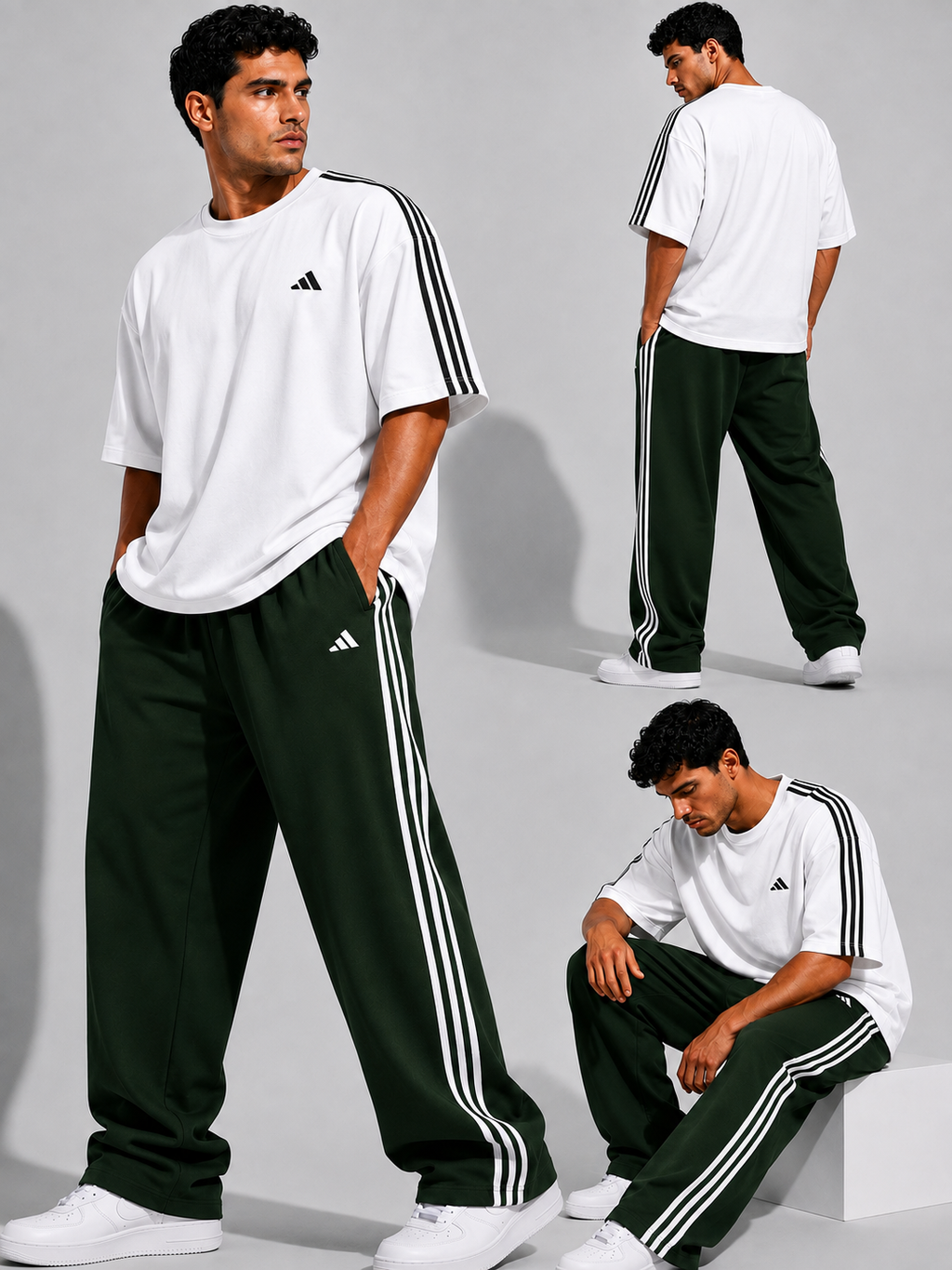 Full Set - bolivar t-shirt with Melton wide leg pants