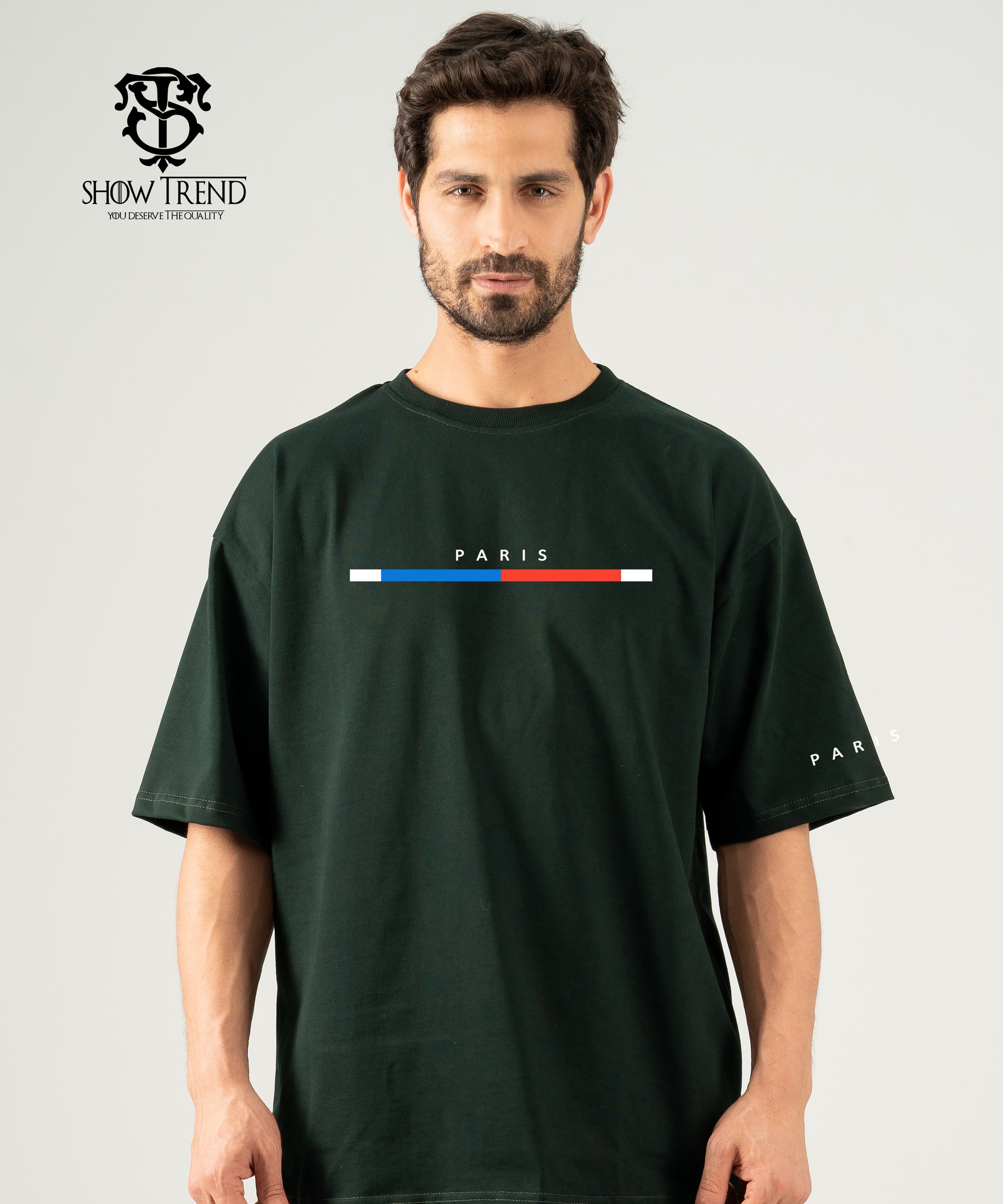 Paris Over size bolivar printed