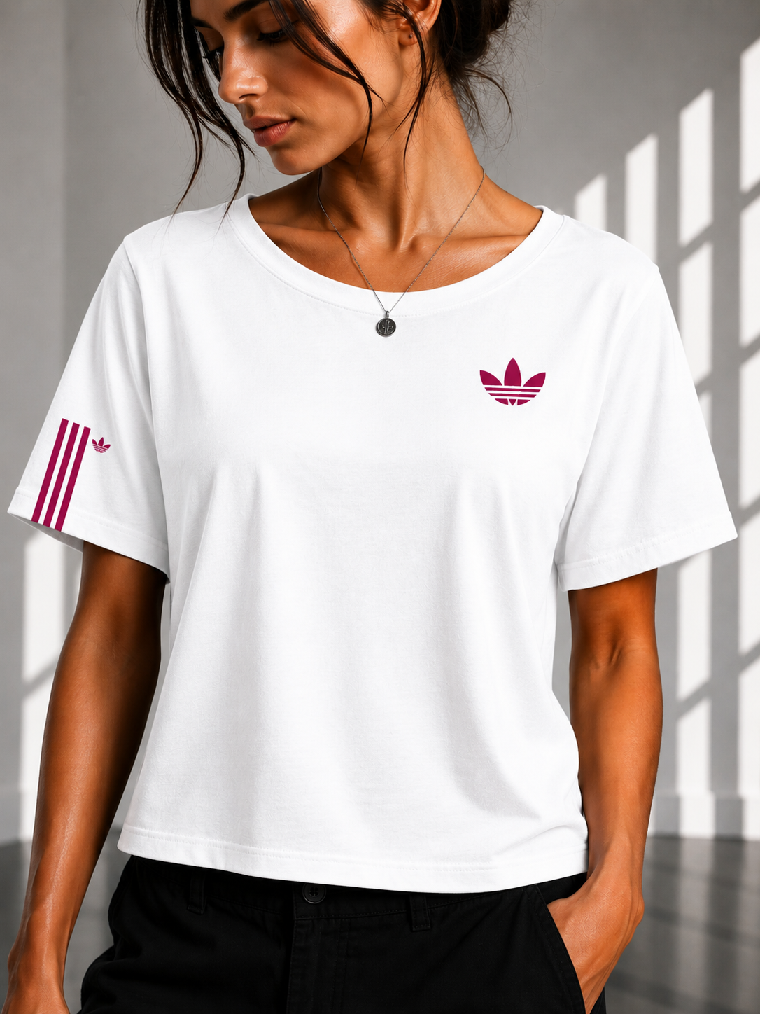 Adidas Regular printed Cropped women T-shirt