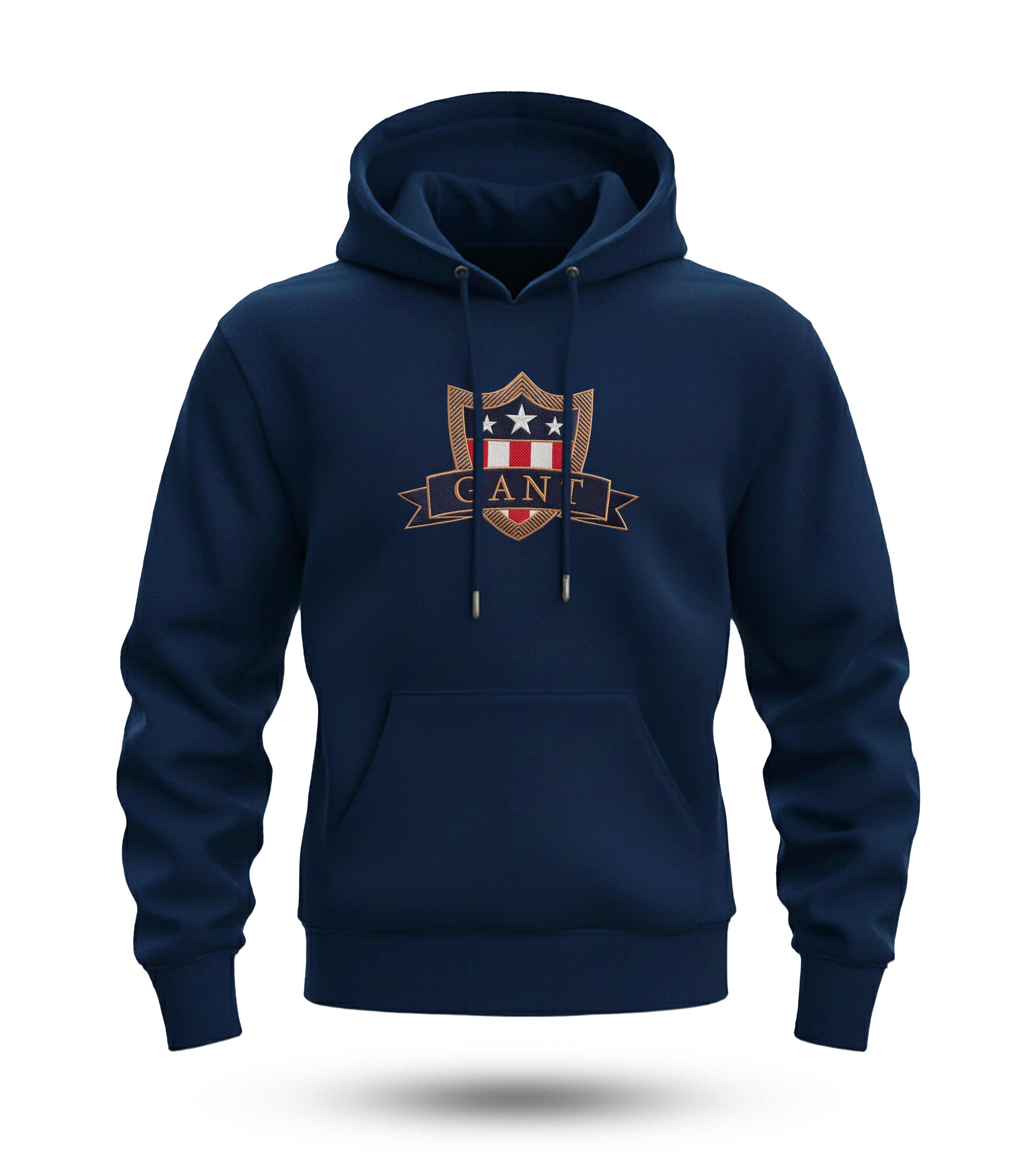 New Gant Regular Embroidered Hoodie