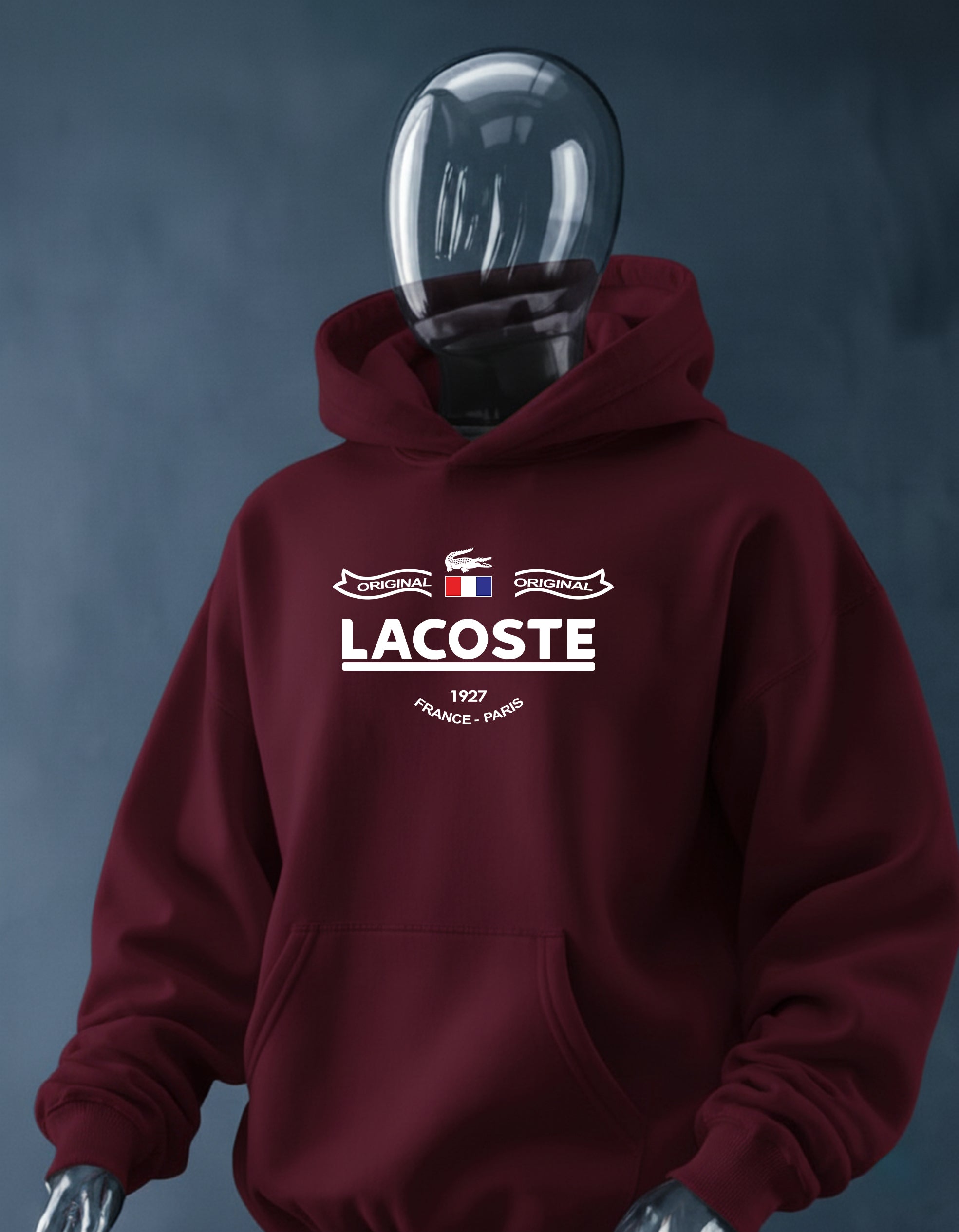 New Lacoste Printed oversized Hoodie