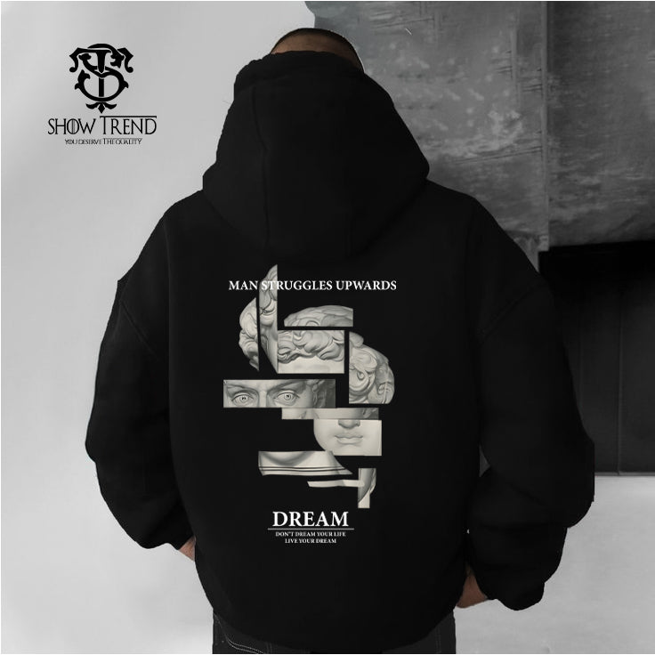 Dream New Printed oversized Hoodie