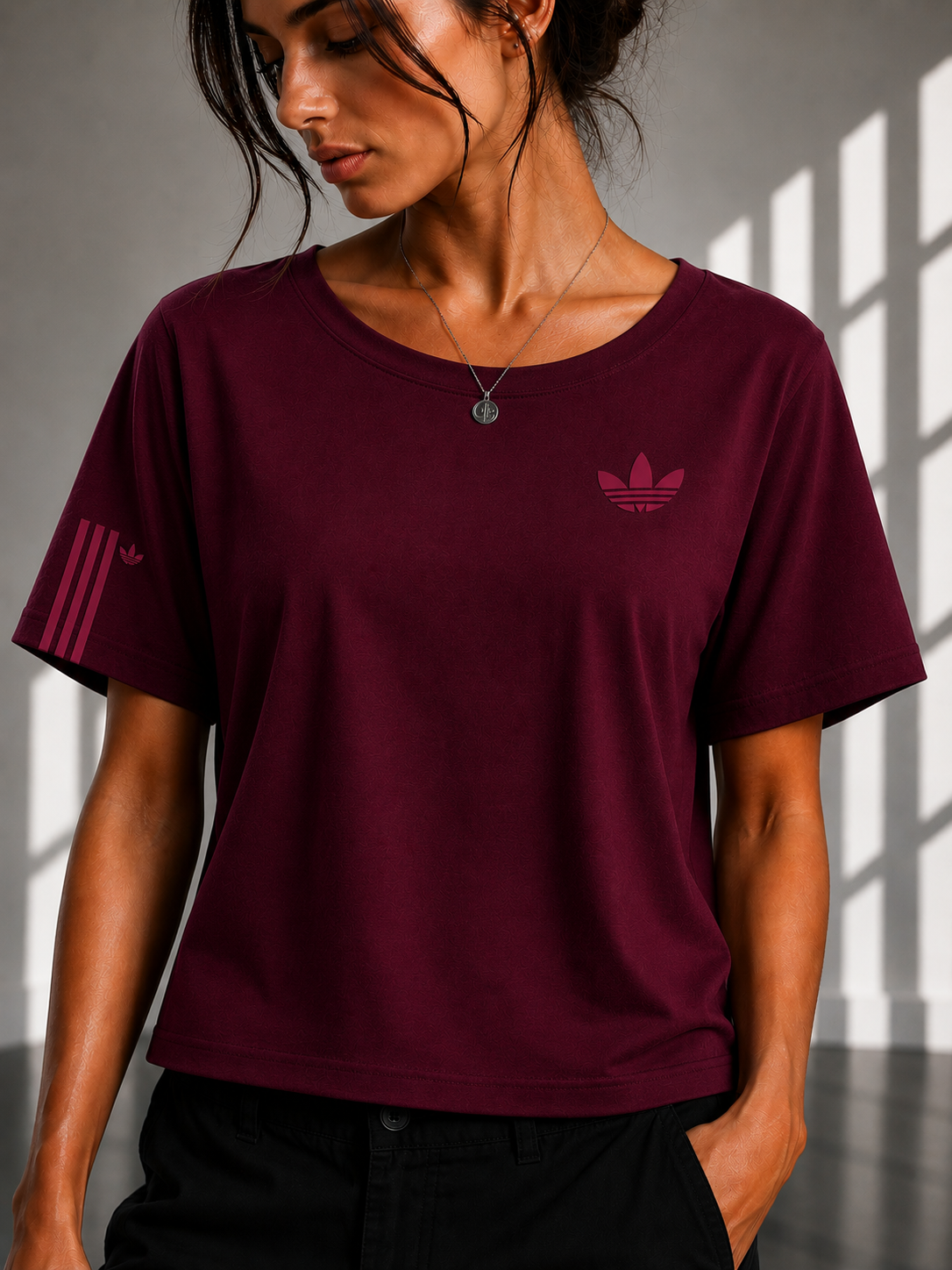 Adidas Regular printed Cropped women T-shirt