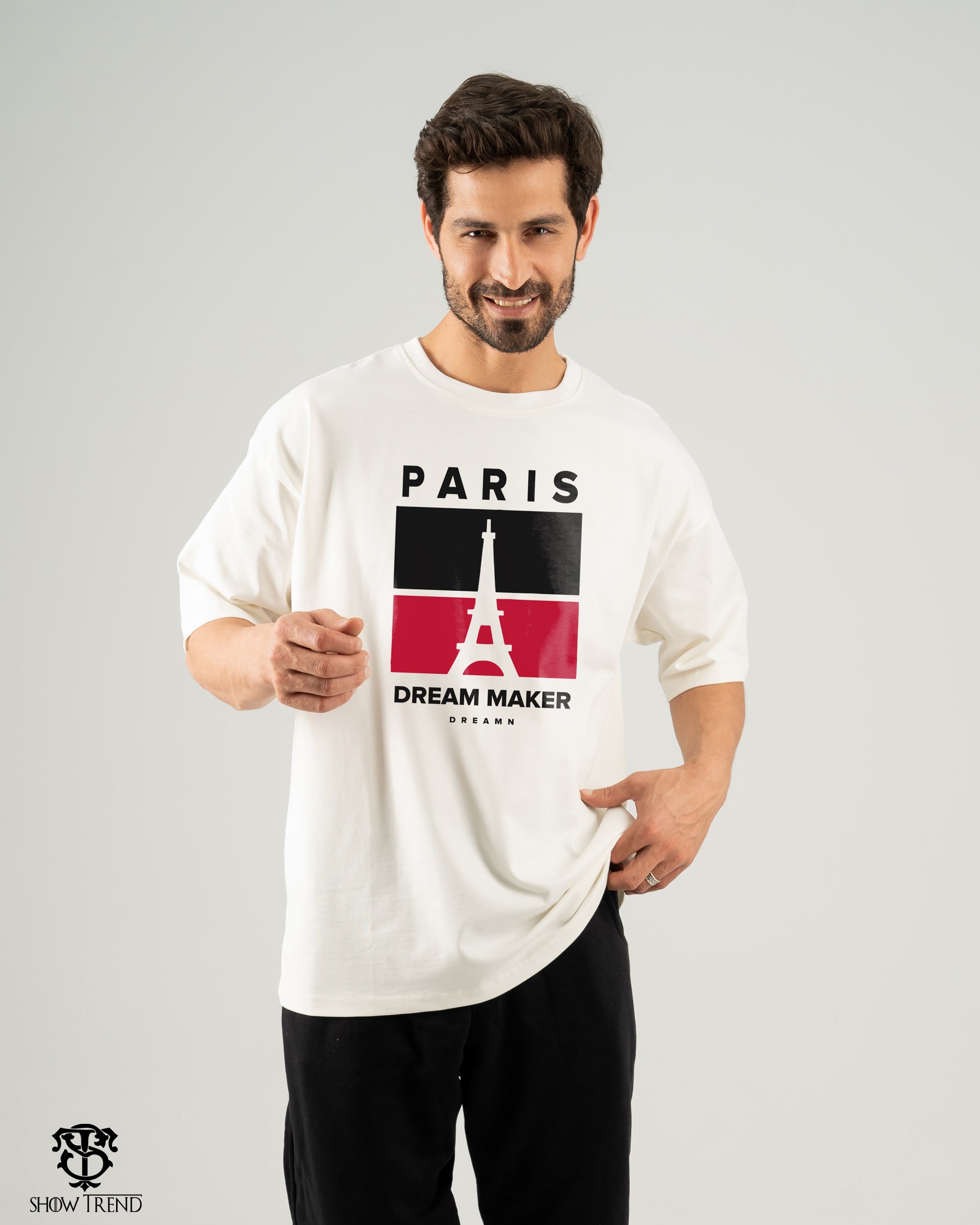 Paris Over size bolivar printed