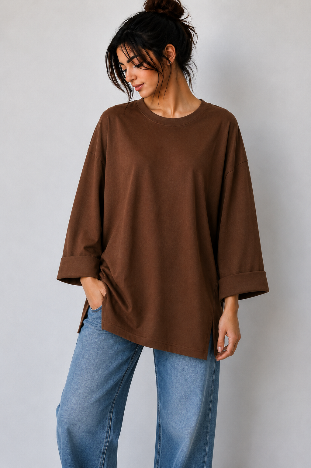 Basic Oversize T-shirt Long Sleeve