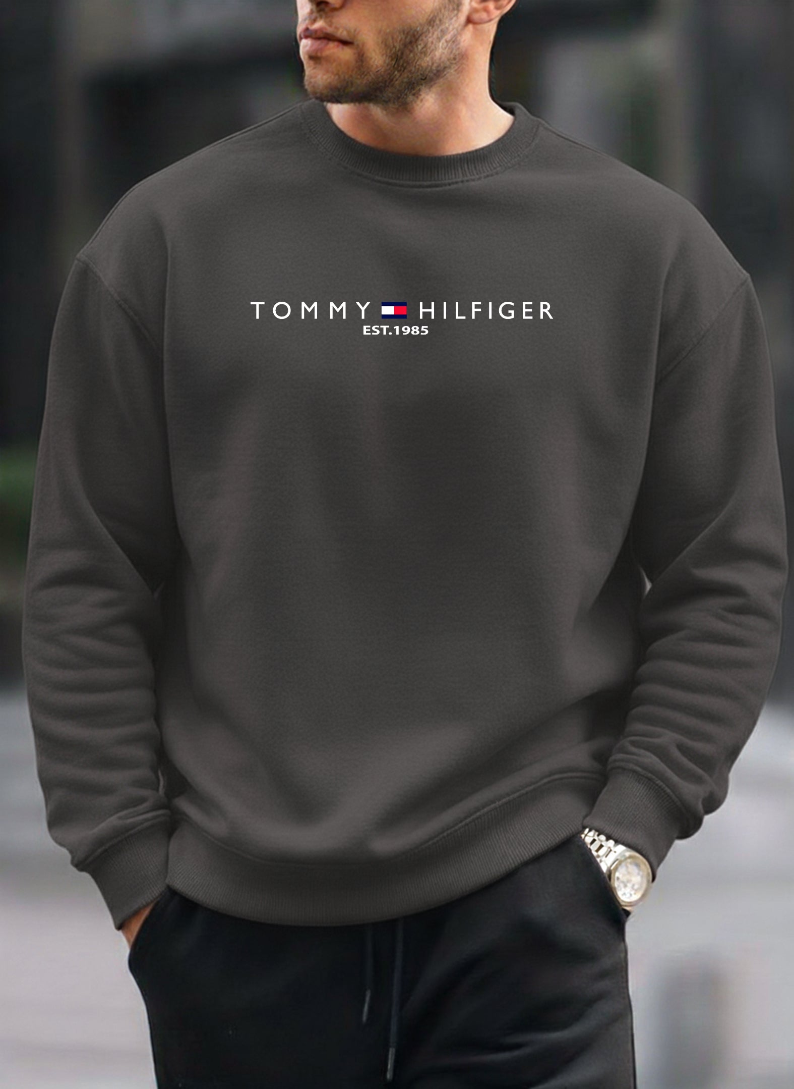 Tommy Hilfiger oversized round sweatshirt