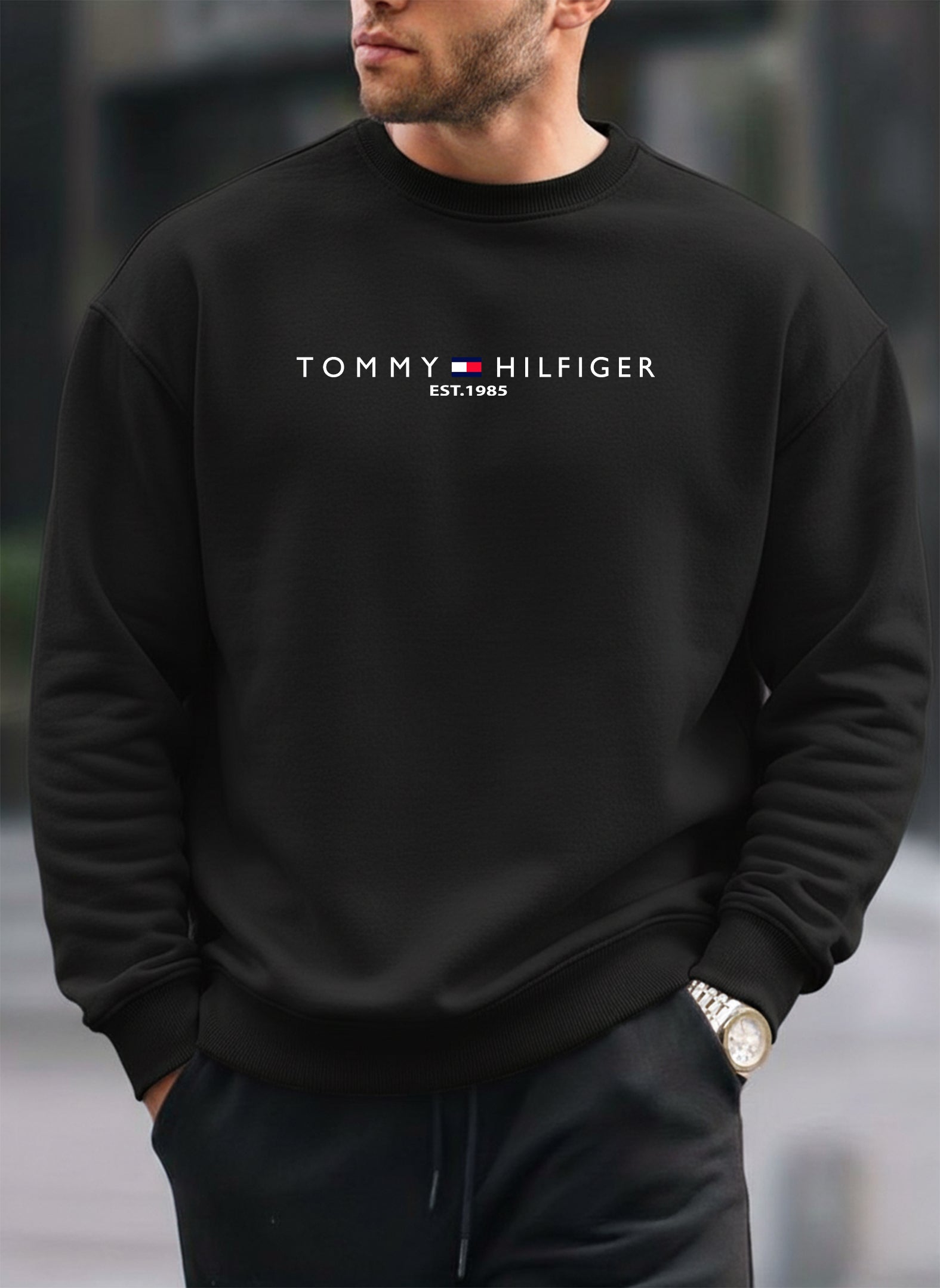 Tommy Hilfiger oversized round sweatshirt