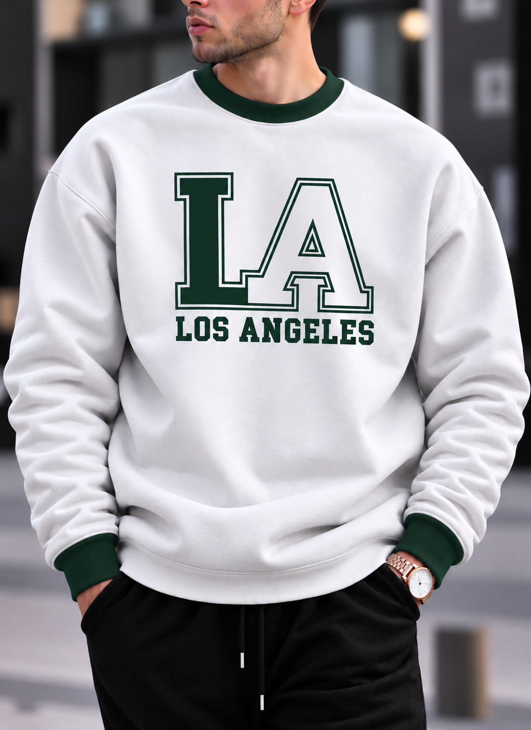 Los Angeles Oversized Ranger Round Sweatshirt