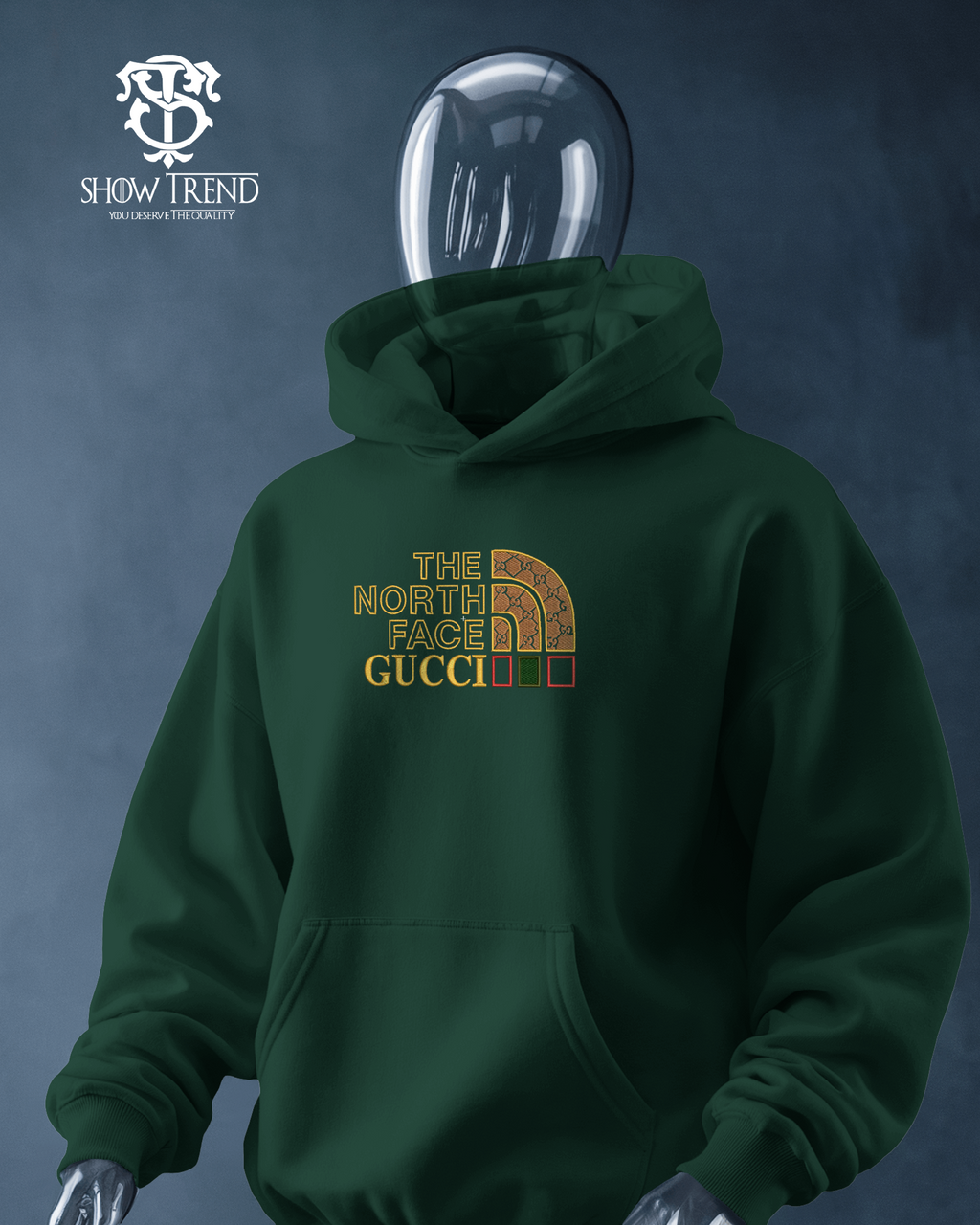 The North Face Embroidered oversize Hoodie