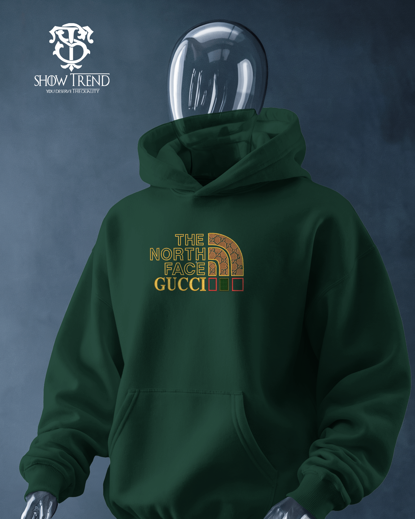 The North Face Embroidered oversize Hoodie