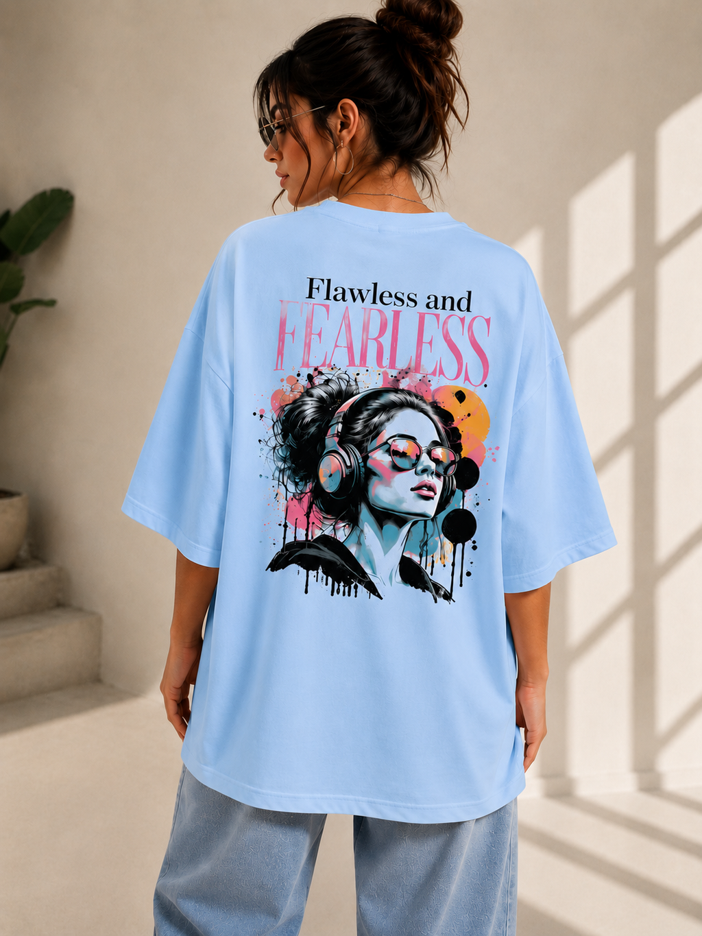 Flowless Oversize T-shirt Printed T-shirt (Girls)