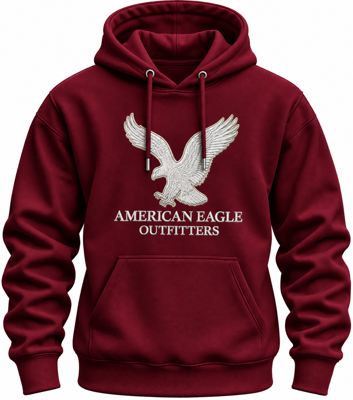 Printed American Eagle Regular Winter Hoodie