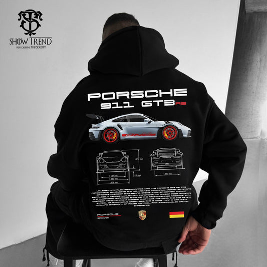 PORSCHE Oversize&Printed Hoodie