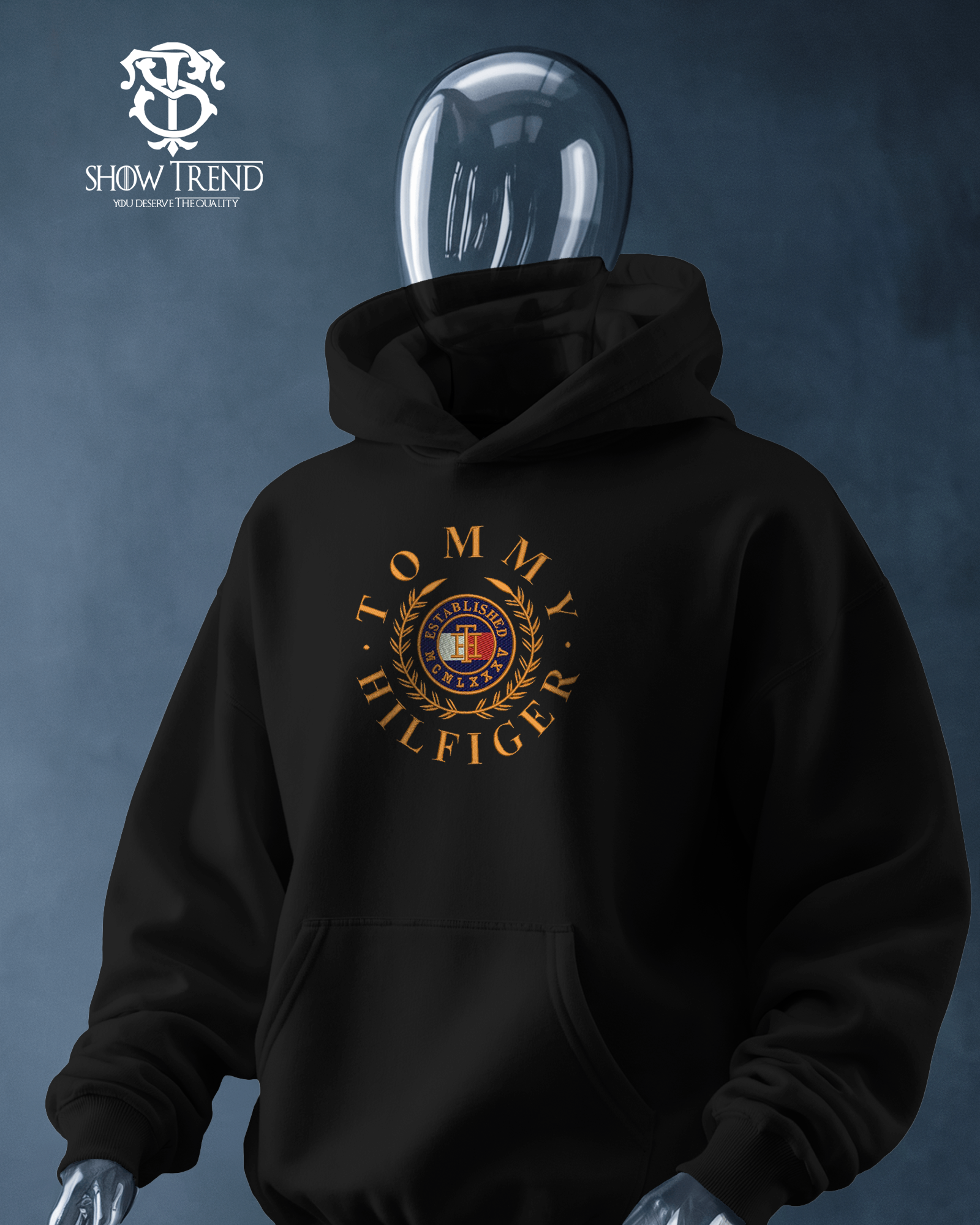 Tommy Hilfiger Oversized Embroidered Hoodie