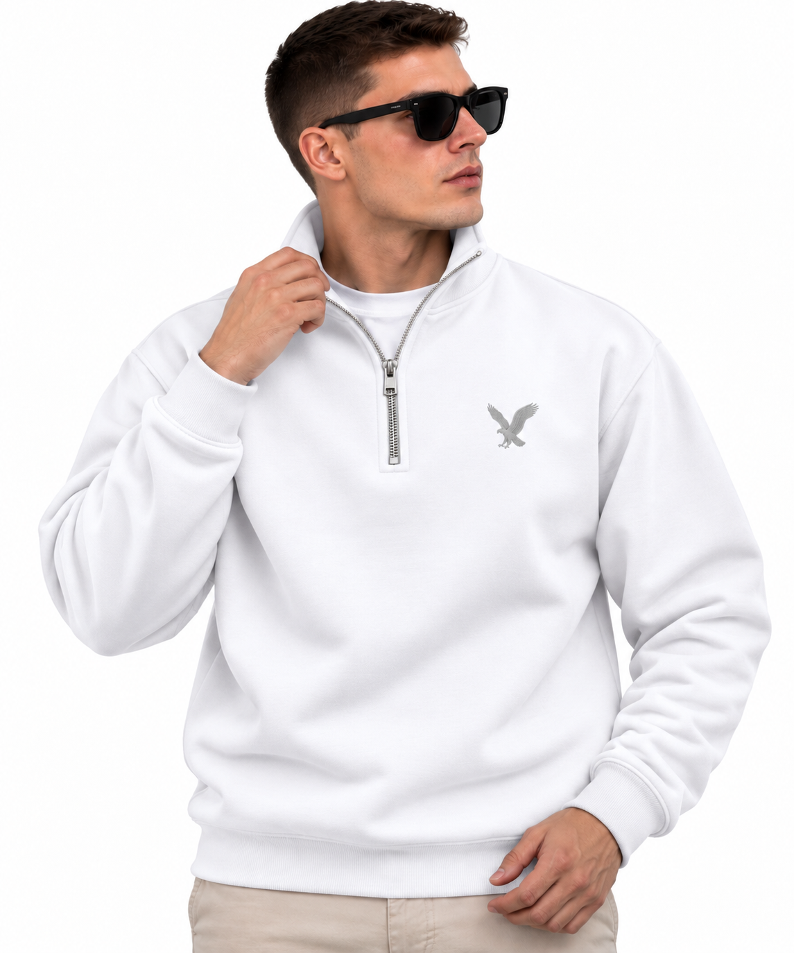 Winter American Eagle - Polo Quarter Sweatshirt
