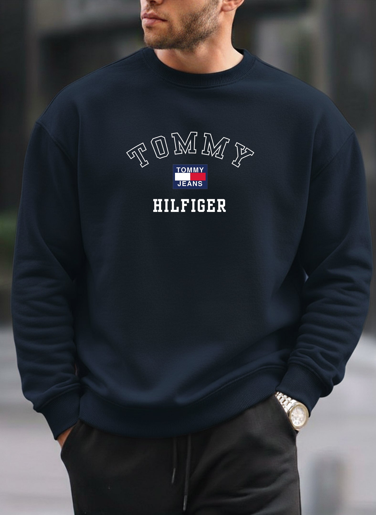 New Tommy Hilfiger oversized round sweatshirt