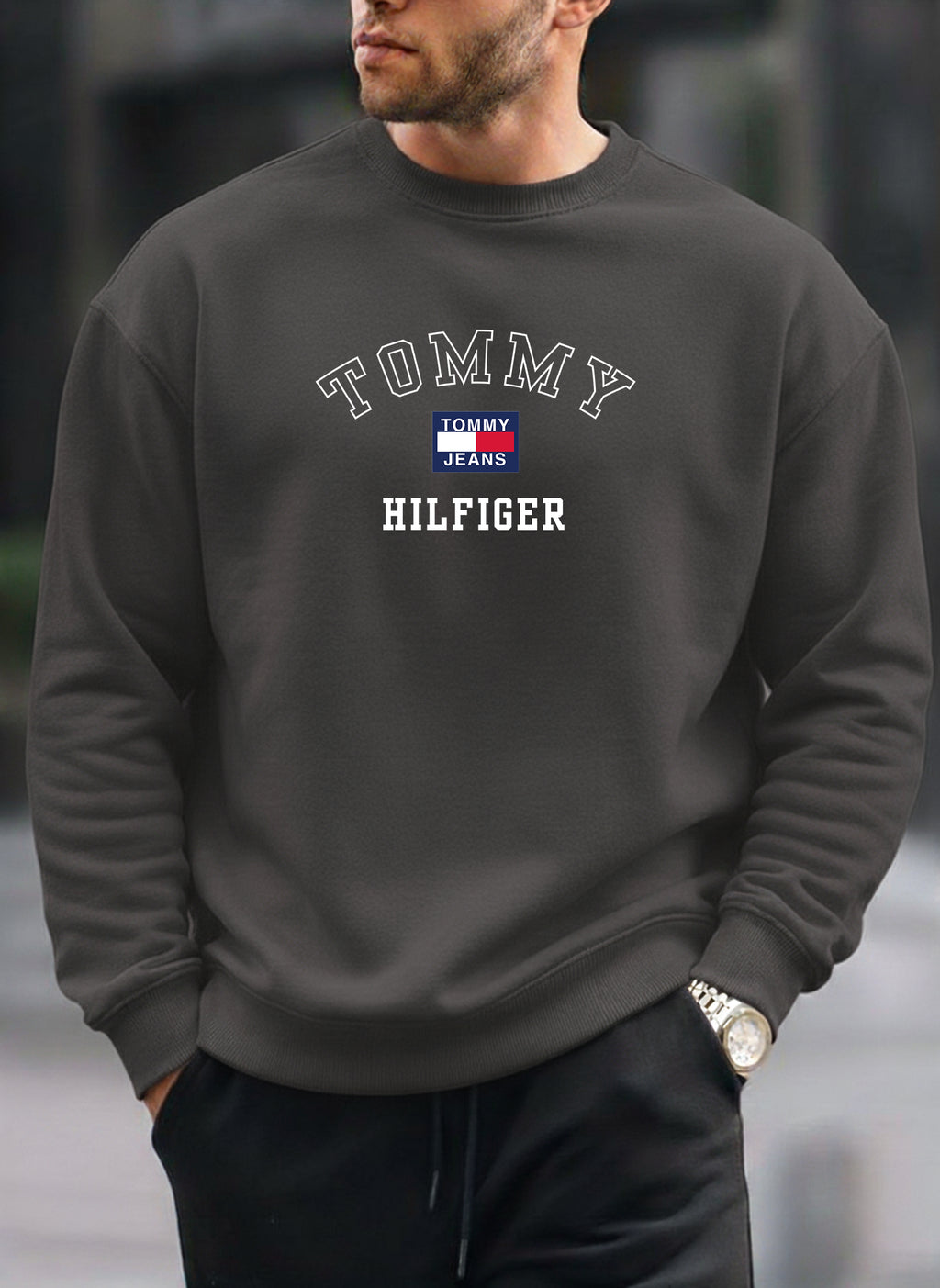 New Tommy Hilfiger oversized round sweatshirt