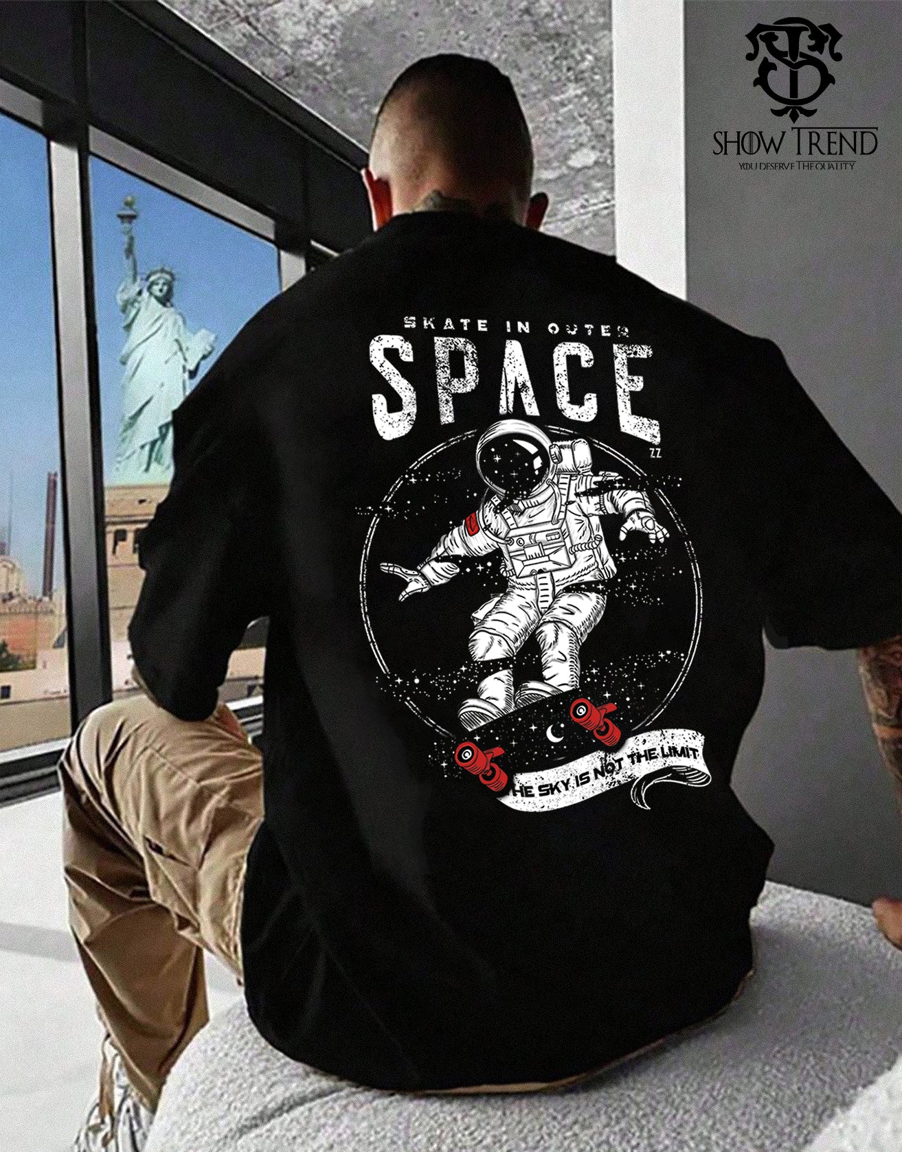 Space Oversize T-shirt (printed)