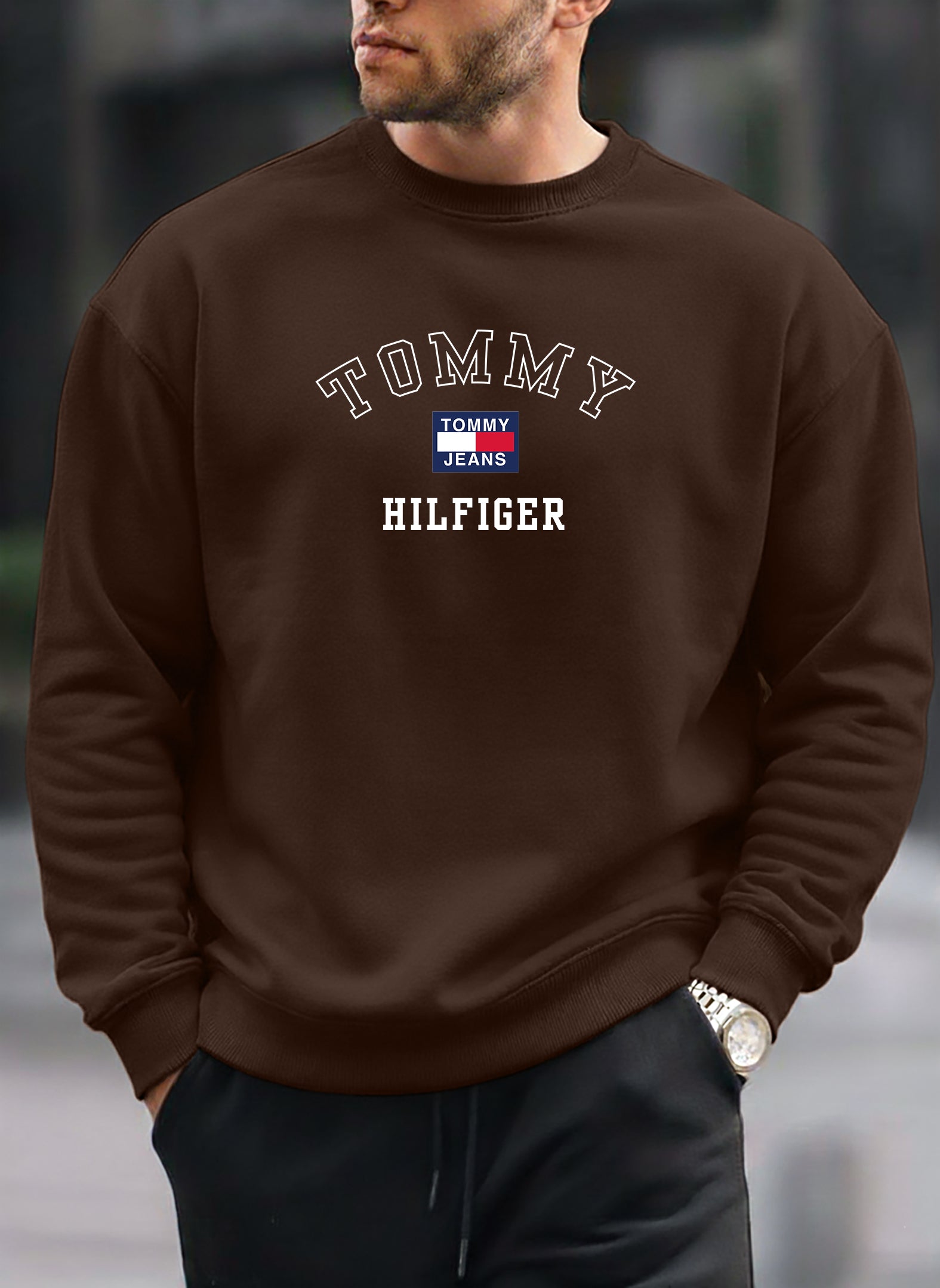 New Tommy Hilfiger oversized round sweatshirt