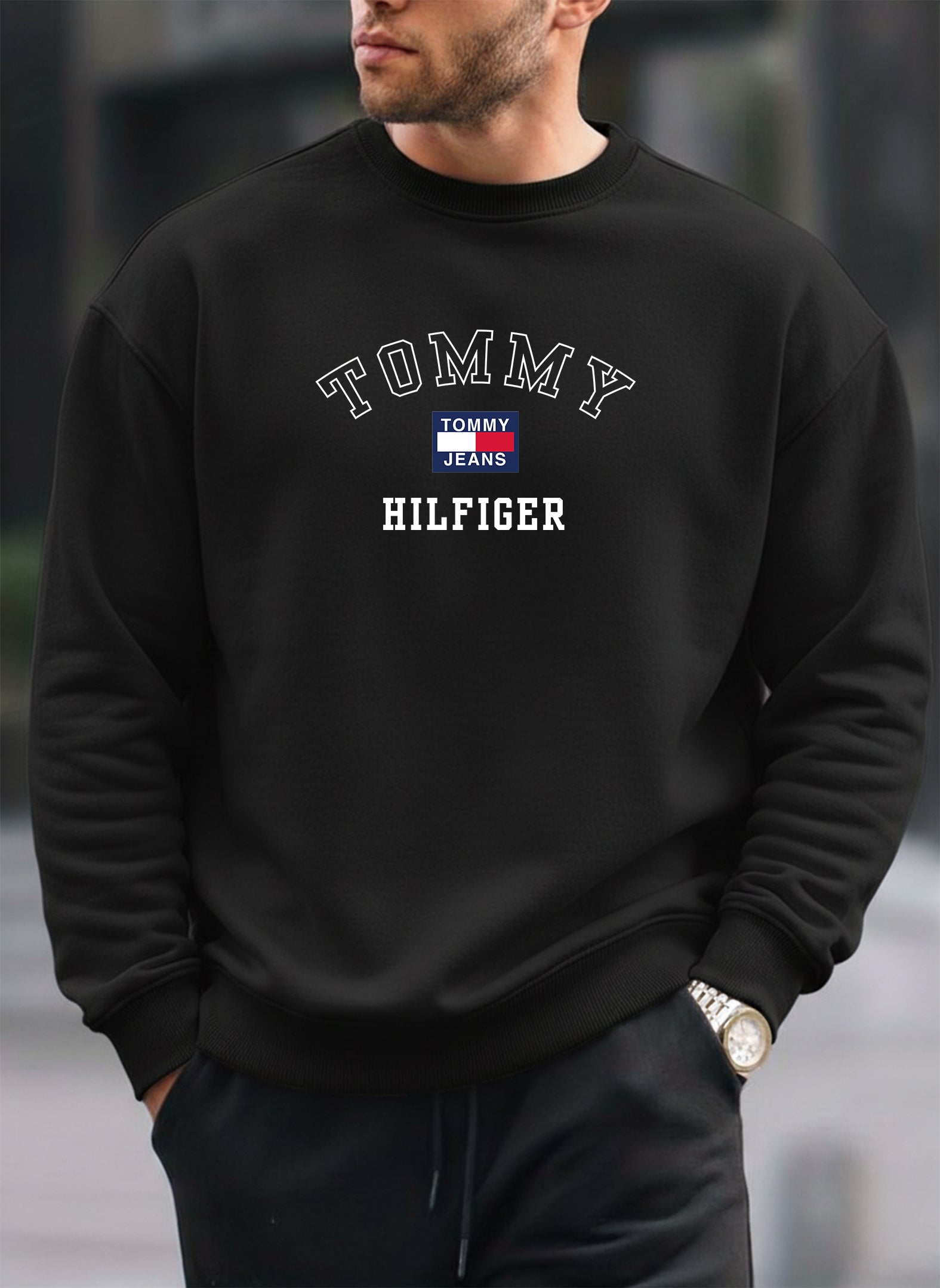 New Tommy Hilfiger oversized round sweatshirt