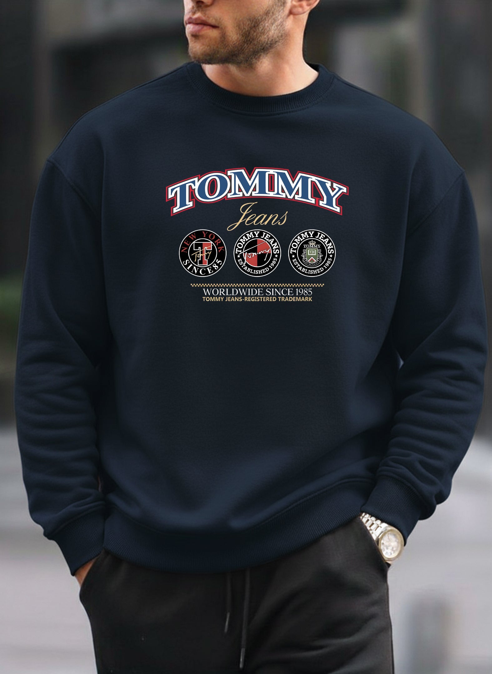 Tommy oversized round sweatshirt
