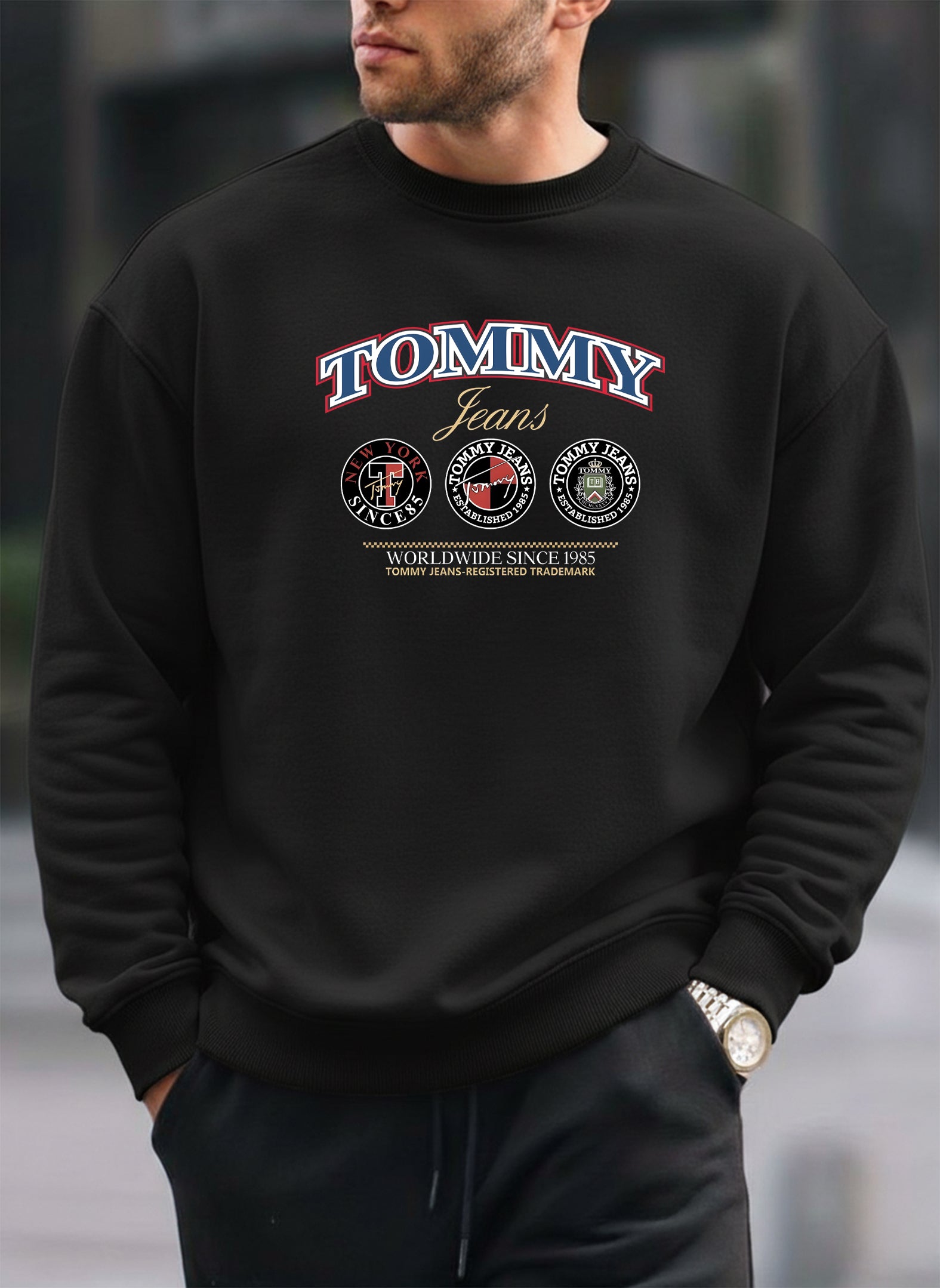 Tommy oversized round sweatshirt