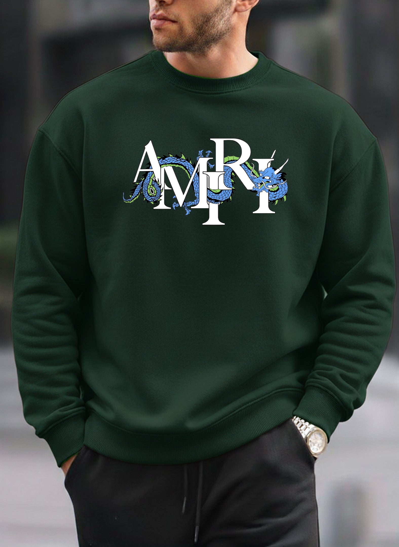 New AMIRI oversized round sweatshirt