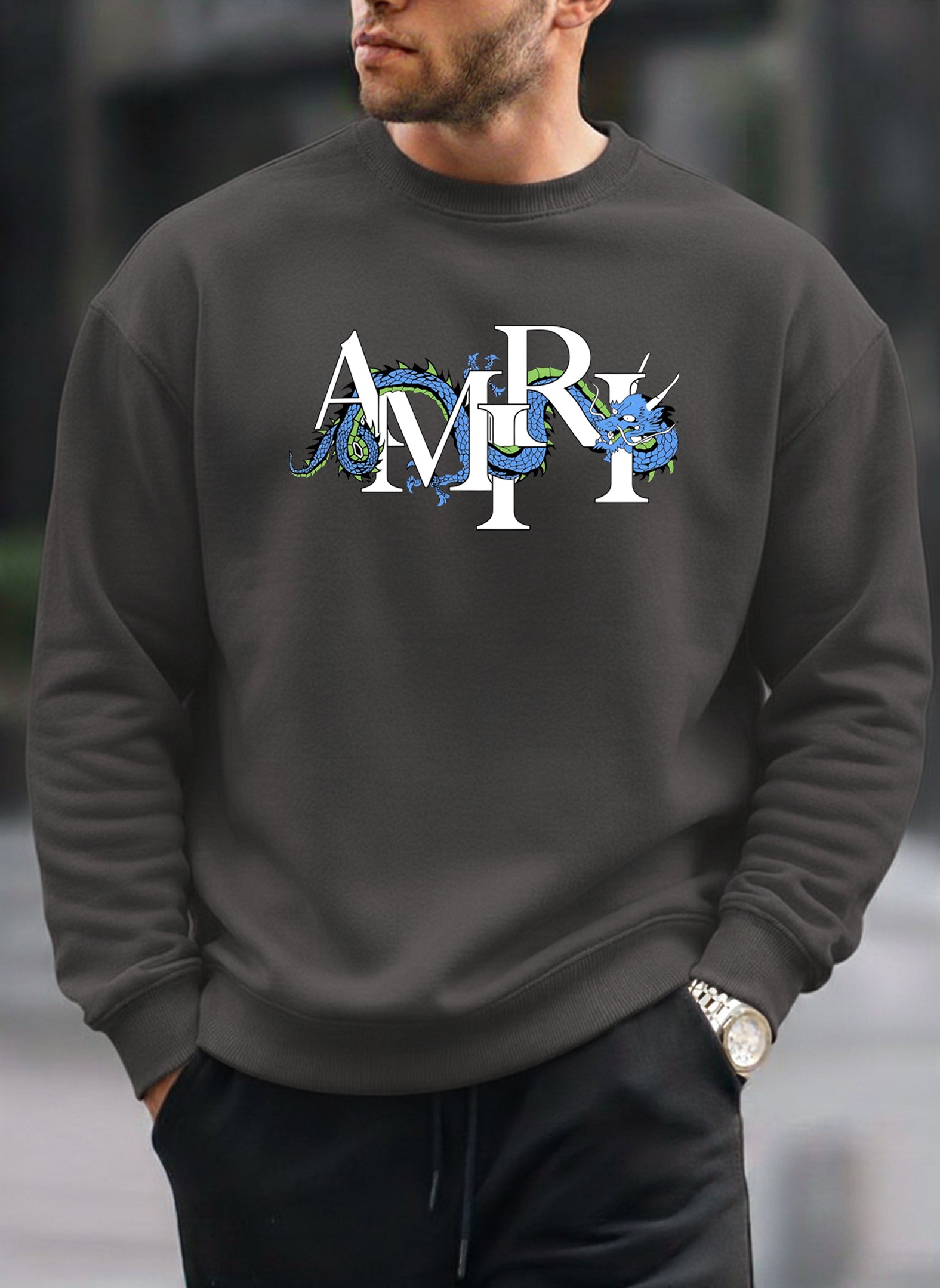 New AMIRI oversized round sweatshirt