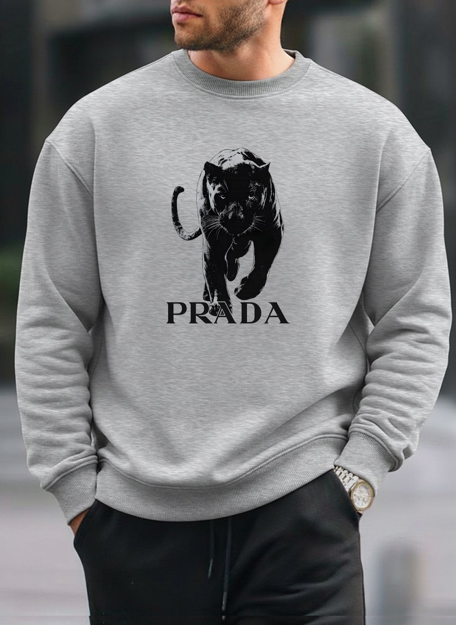 Prada oversized round sweatshirt