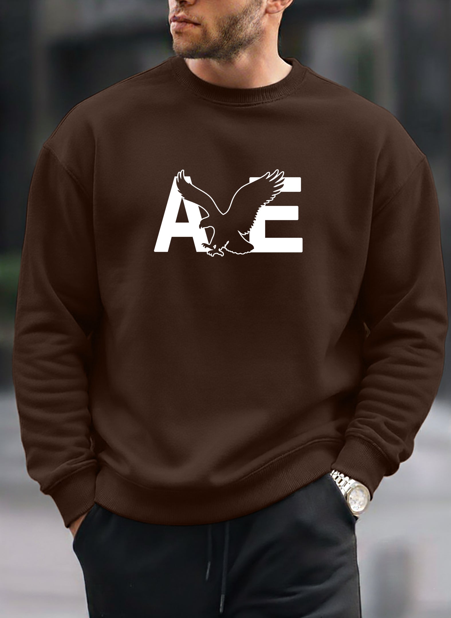 American Eagle new oversized round sweatshirt