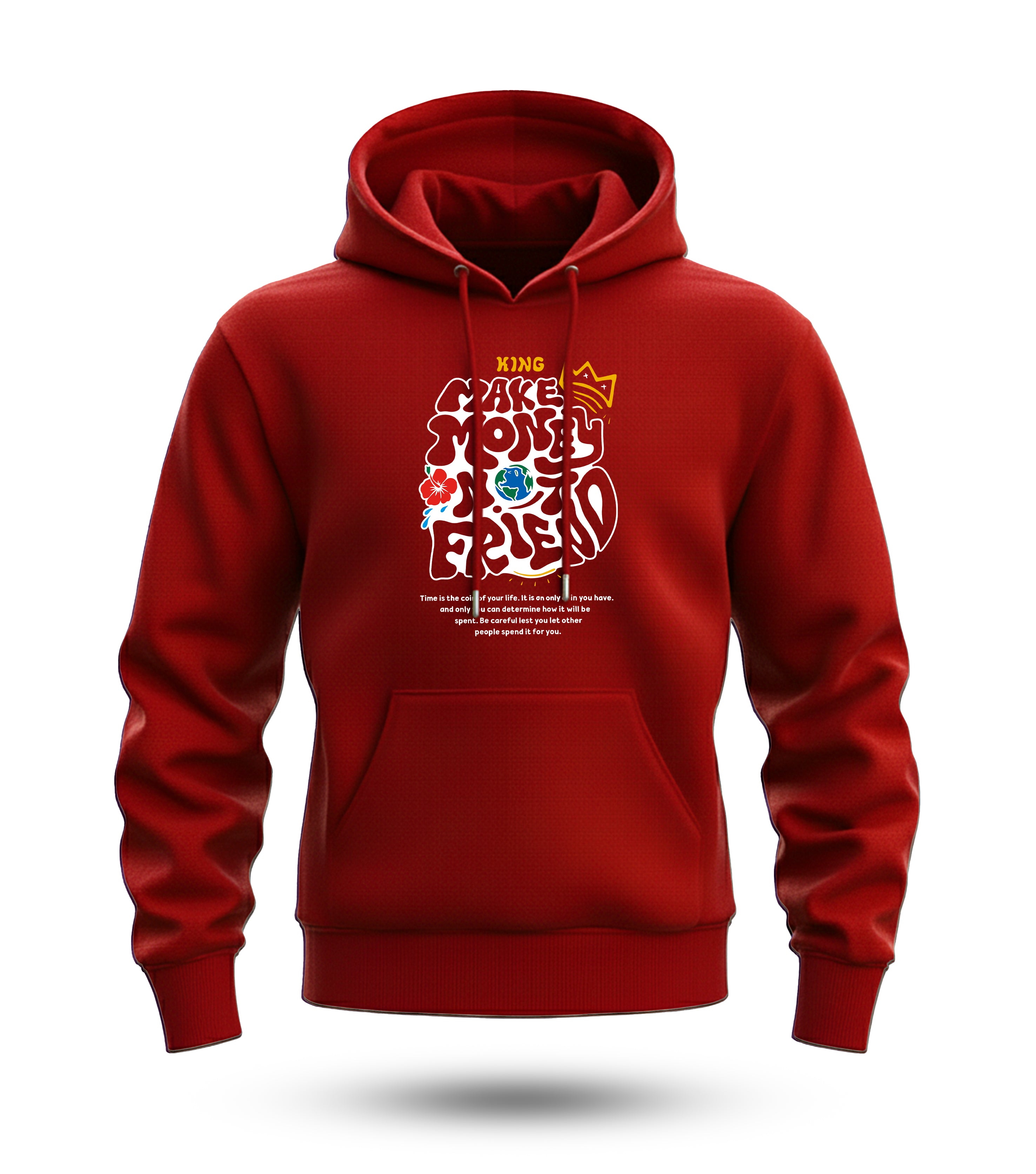 Make Money Not Friends Regular Printed Hoodie