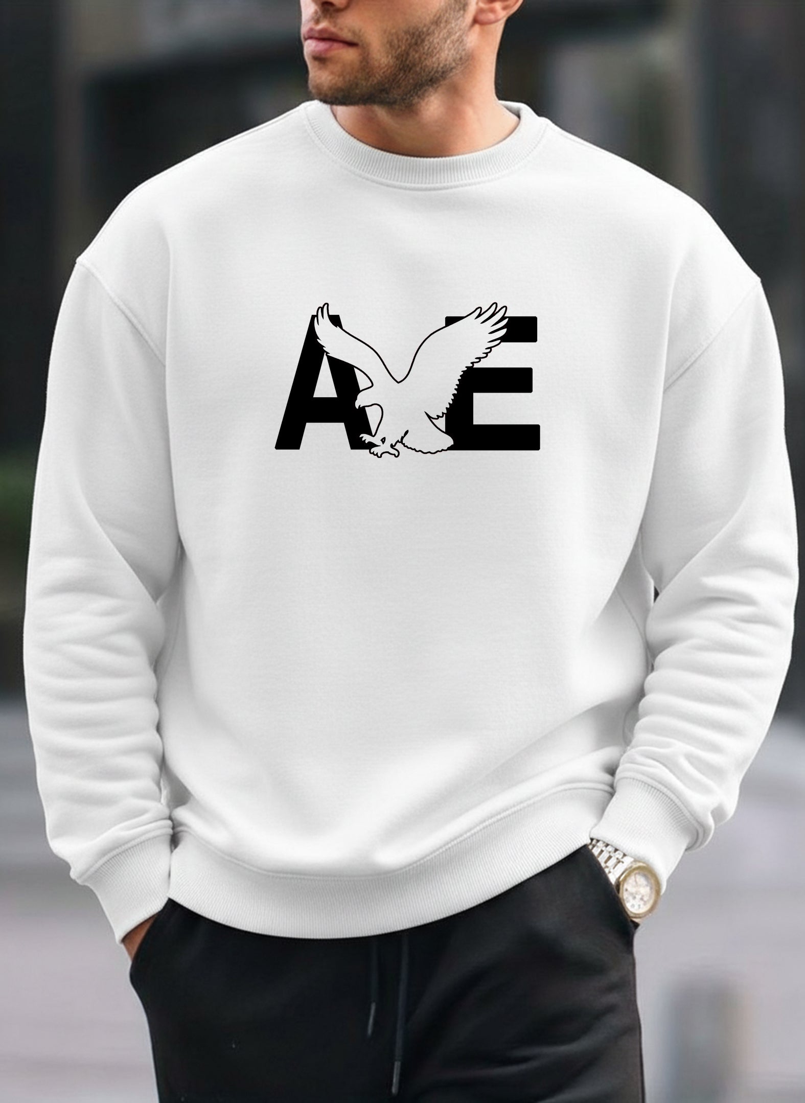 American Eagle new oversized round sweatshirt