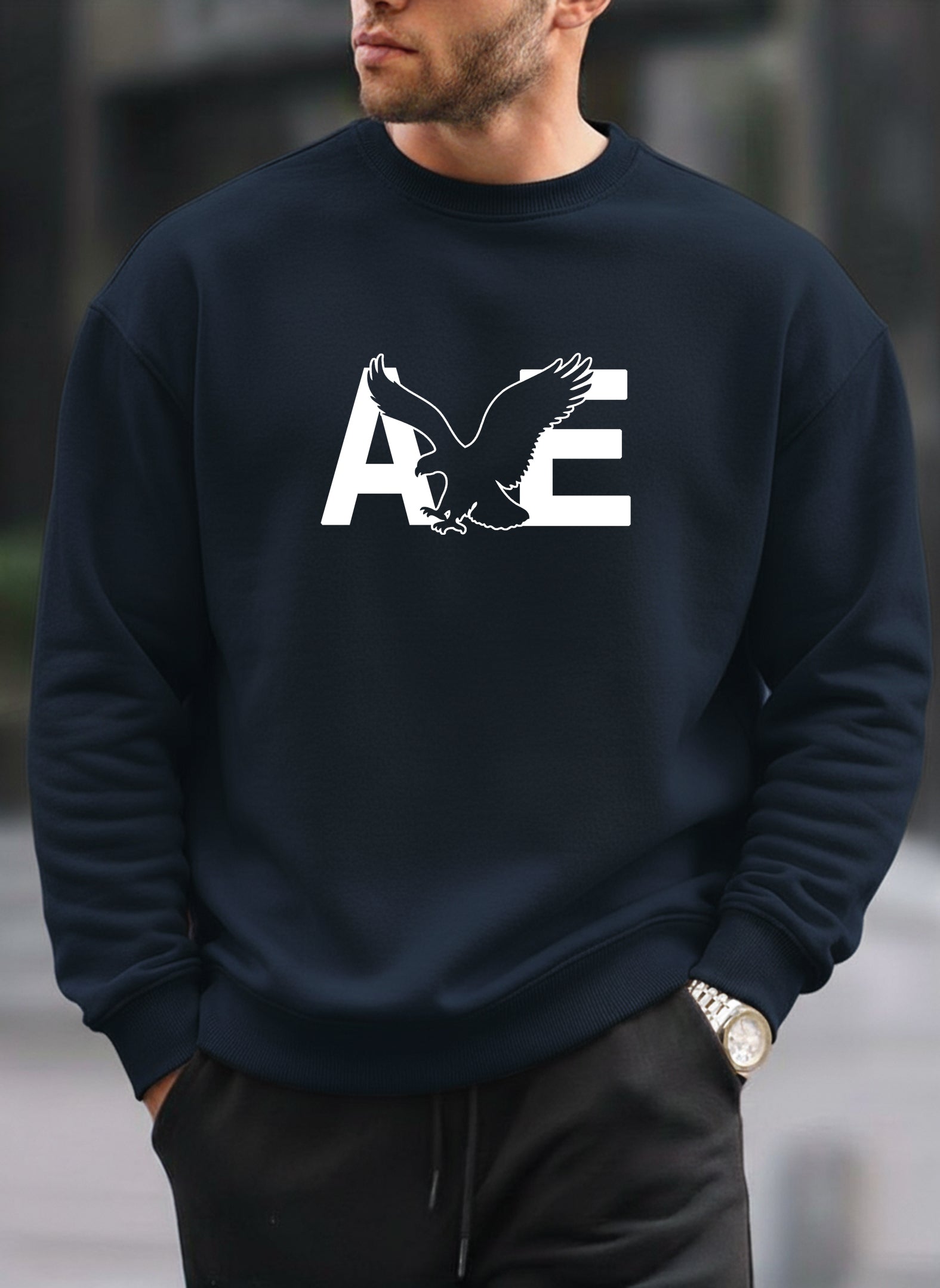American Eagle new oversized round sweatshirt