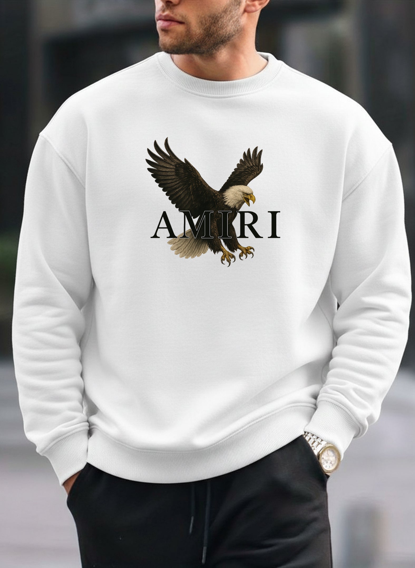 AMIRI oversized round sweatshirt