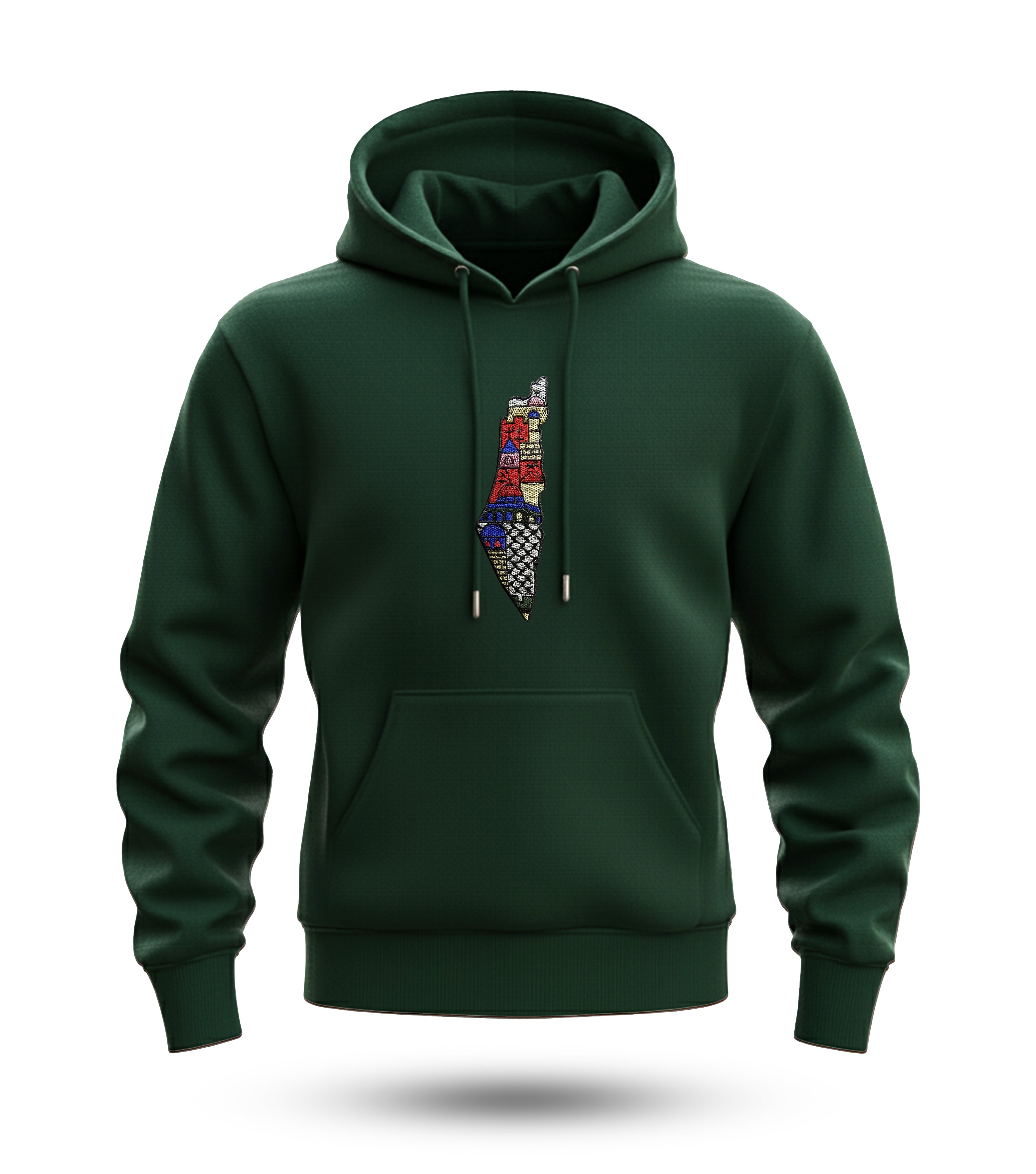 Palestine New Embroidered Regular Hoodie