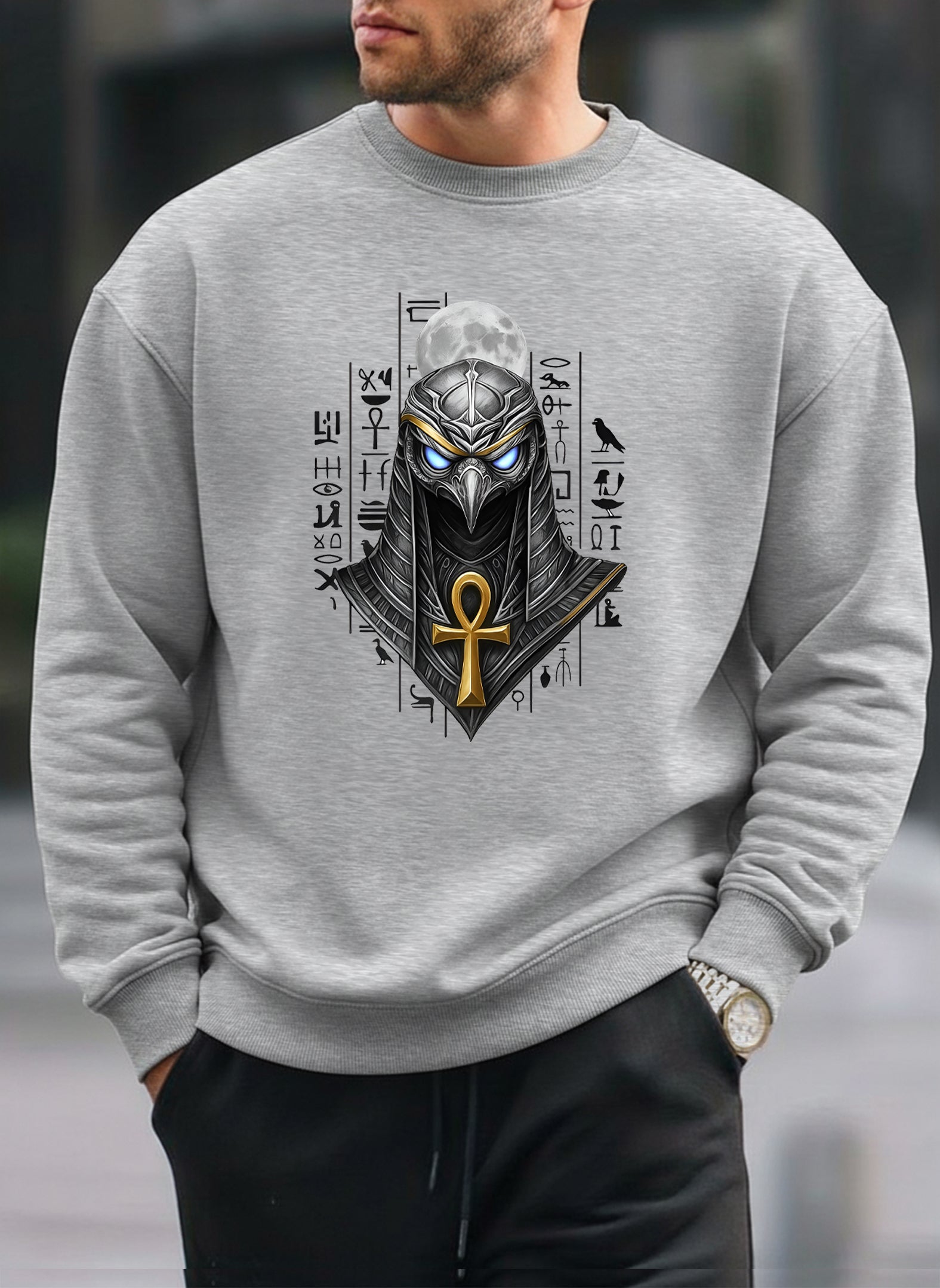 Ancient Soul oversized round sweatshirt