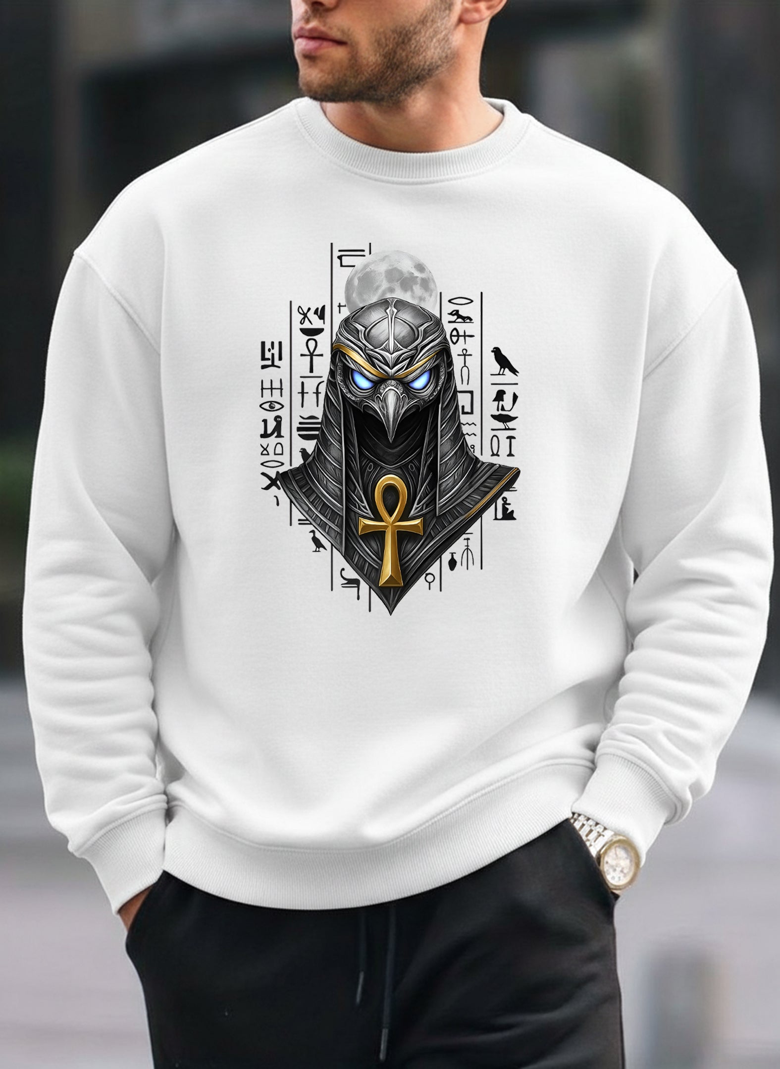 Ancient Soul oversized round sweatshirt