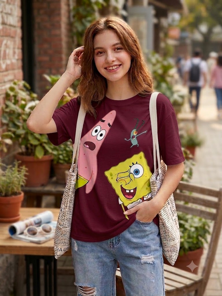Spongebob printed Regular women T-shirt