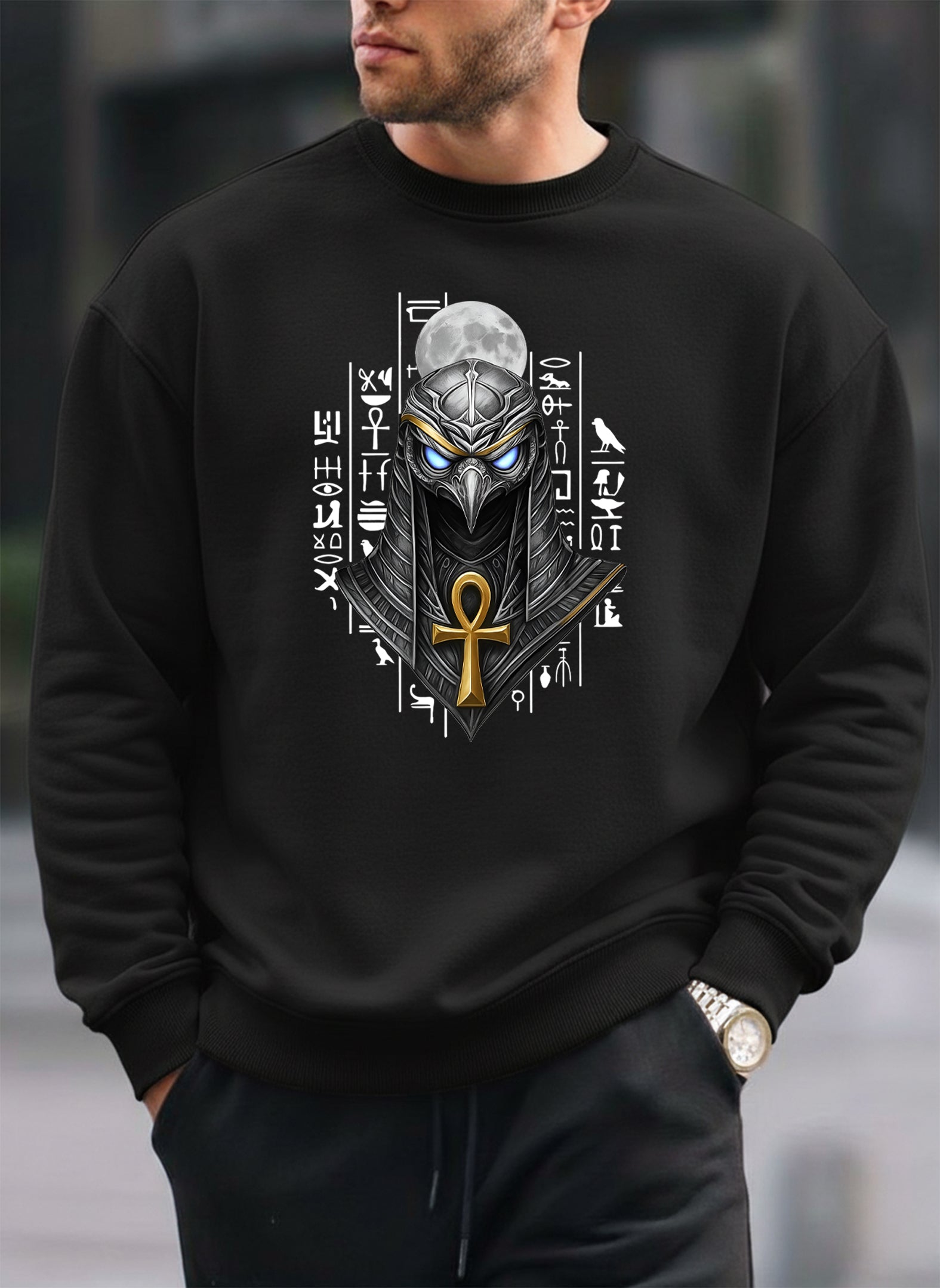 Ancient Soul oversized round sweatshirt