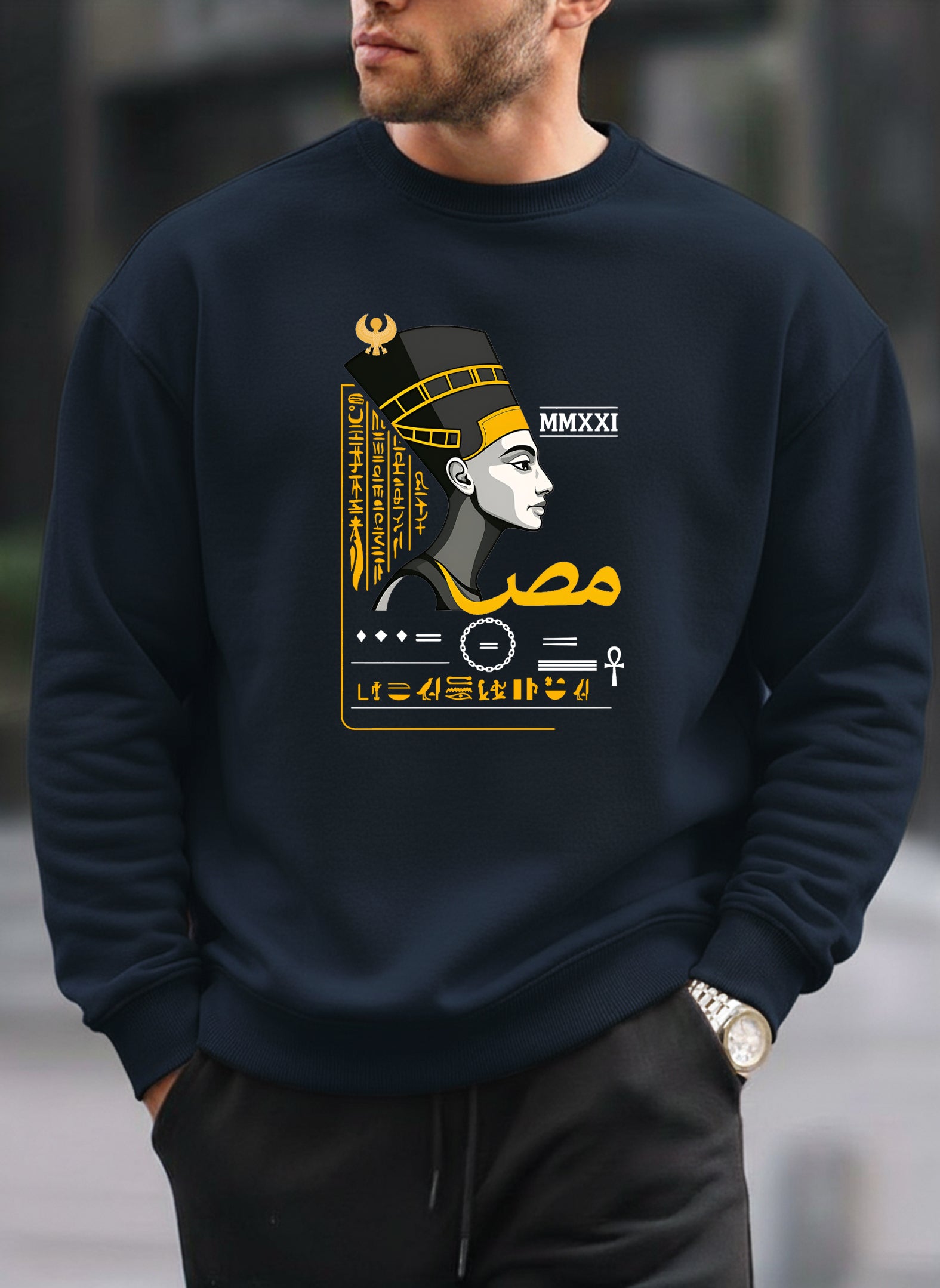 EGYPT Printed oversized Sweatshirt